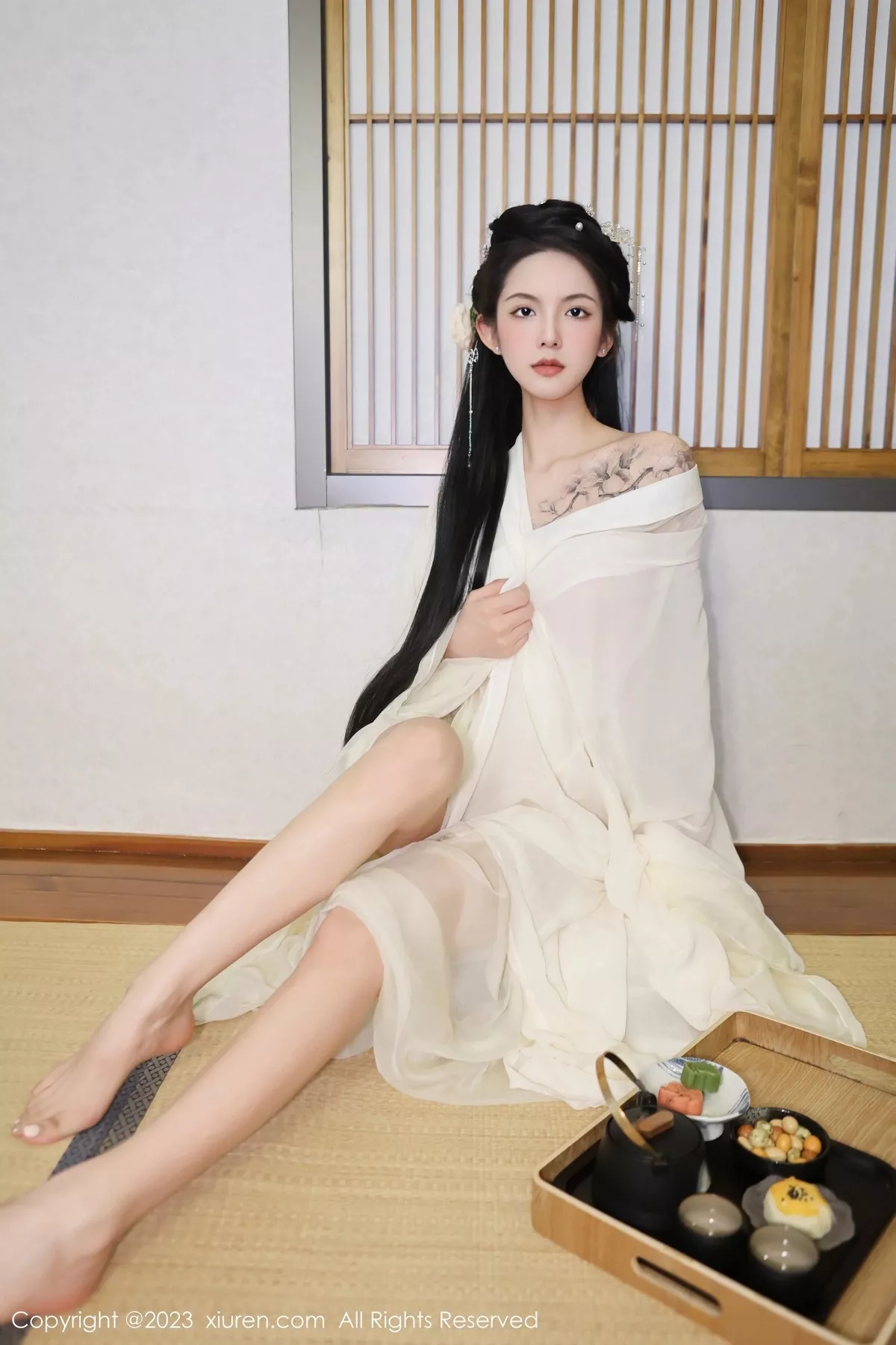 秀人集.com_[XiuRen秀人网]No.6430_模特乔一一温泉浴池白纱轻透古装服饰秀惹火身材极致诱惑写真82P