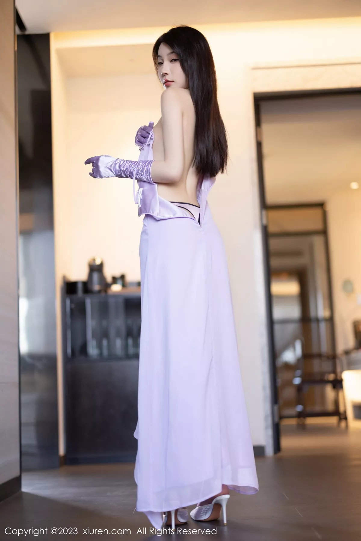 秀人集.com_[XiuRen秀人网]No.6324_女神徐莉芝Booty淡紫色连衣长裙+淡蓝色网格内衣惹火诱惑写真81P