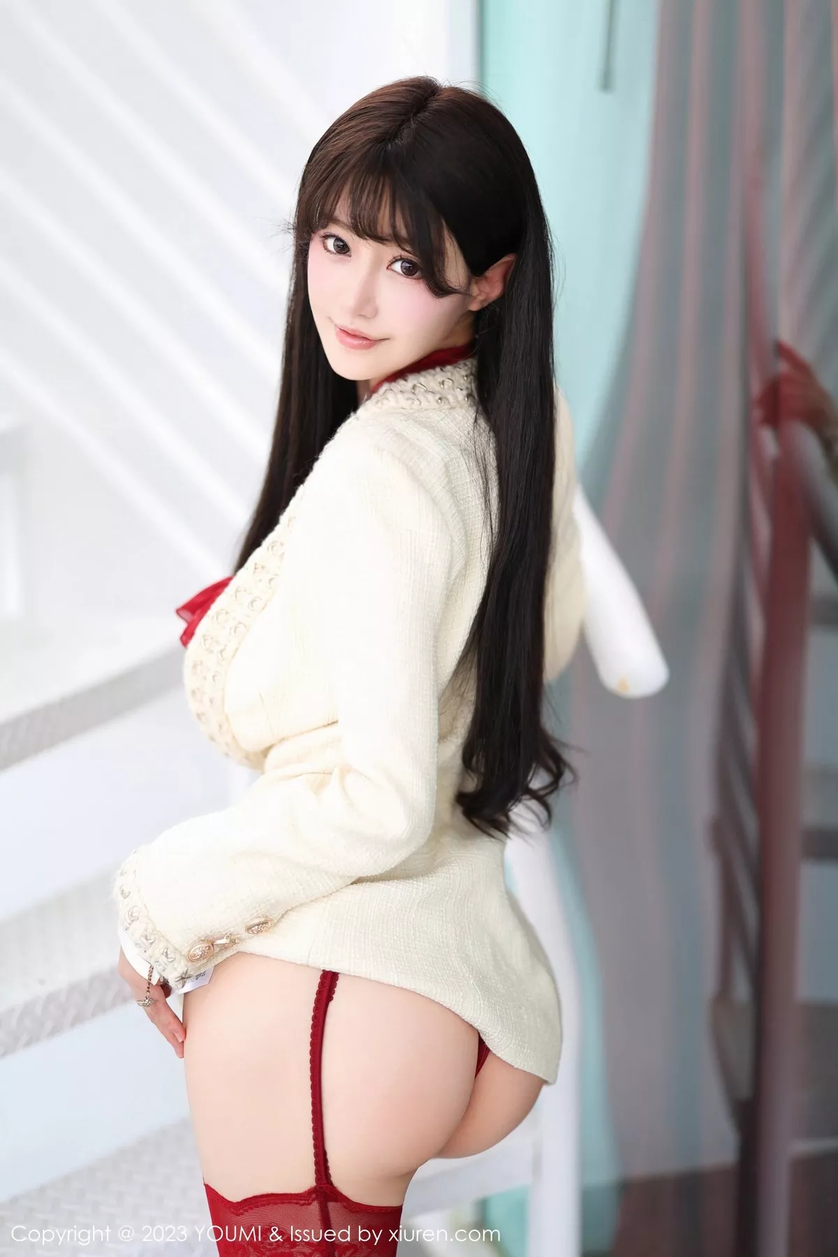 秀人集.com_[YouMi尤蜜荟]Vol.930_女神朱可儿Flora性感红色轻透情趣服饰秀雪峰美臀惹火诱惑写真99P