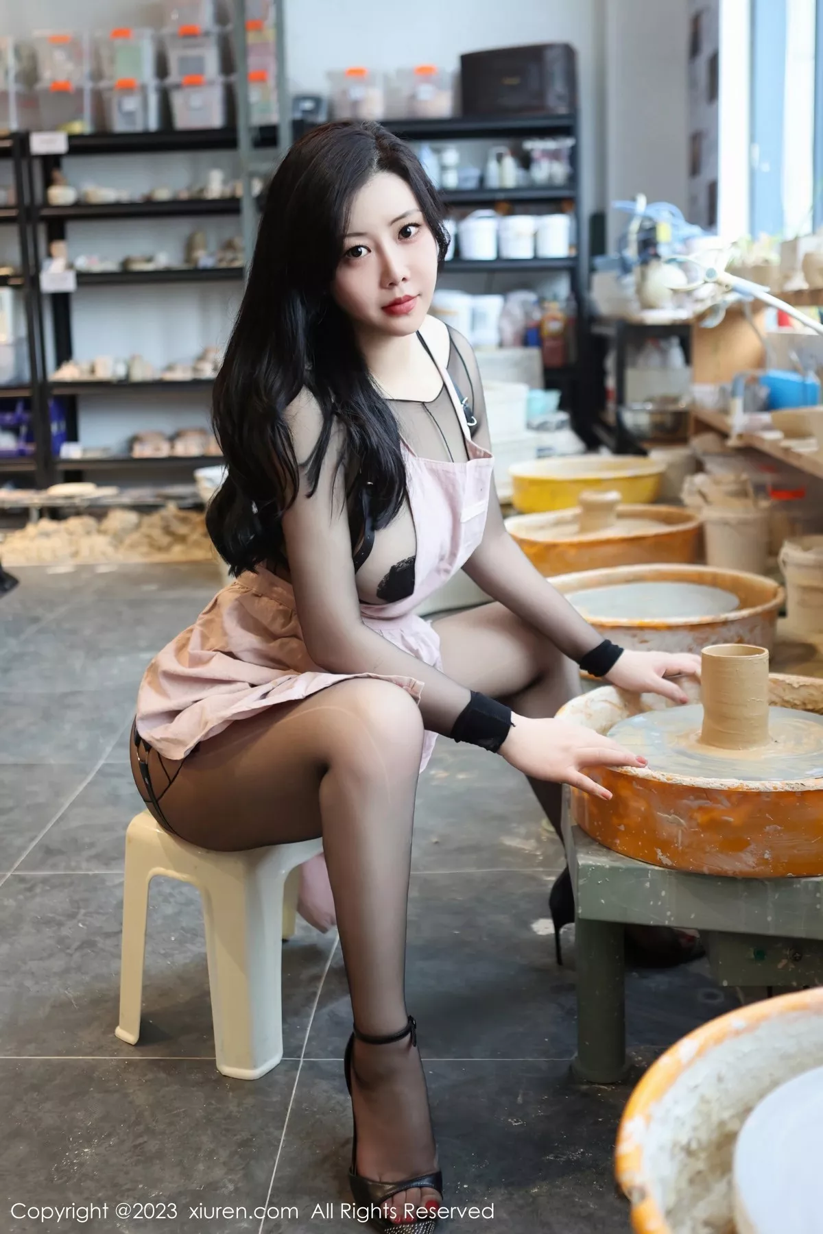 秀人集.com_[XiuRen秀人网]No.6647_模特王婉悠Queen性感黑色轻透情趣服露豪乳遮点火辣诱惑写真81P