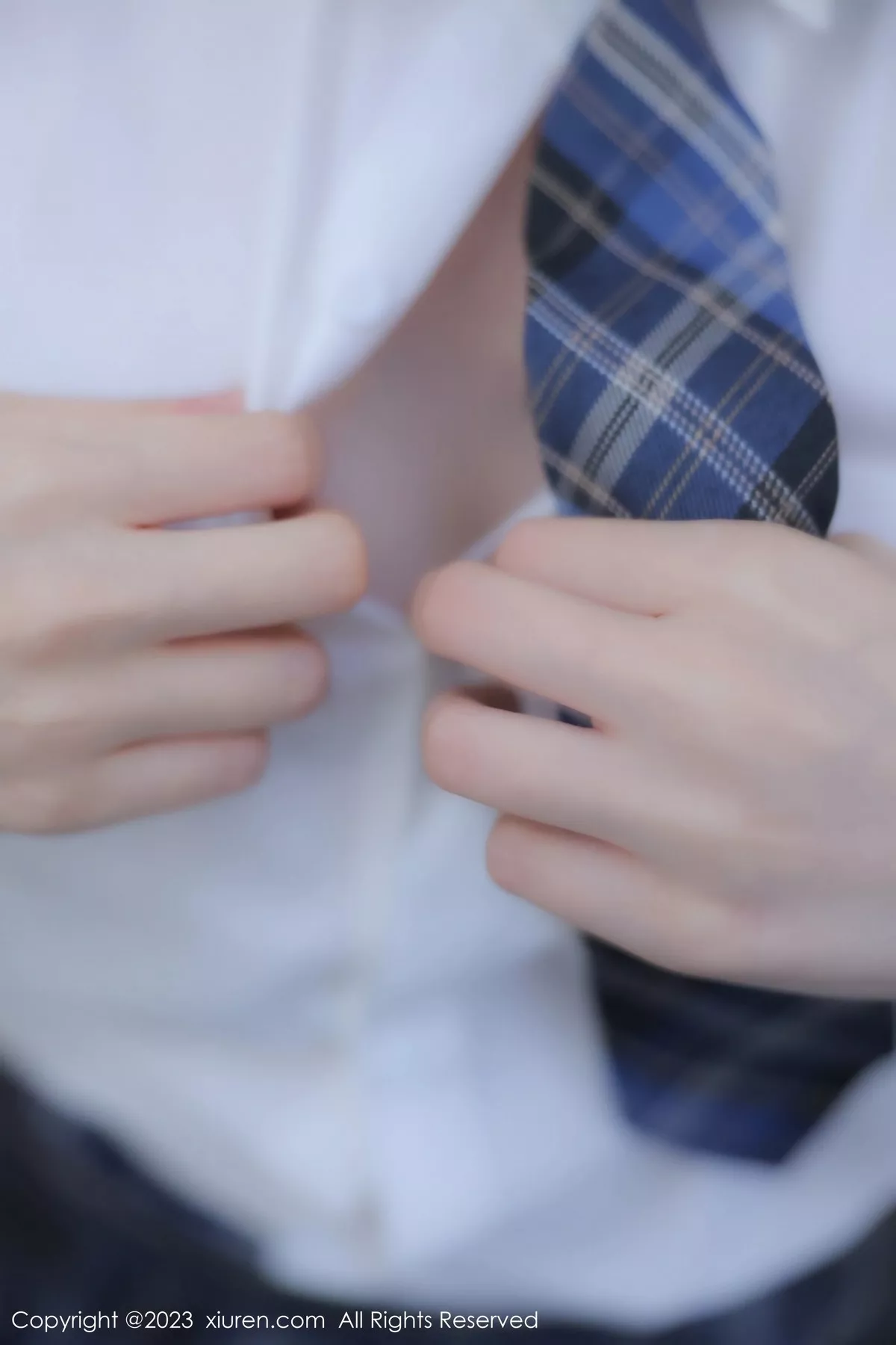 秀人集.com_[XiuRen秀人网]No.6662_模特幼幼学妹制服性感白T配格子裙露白色蕾丝内衣完美诱惑写真92P