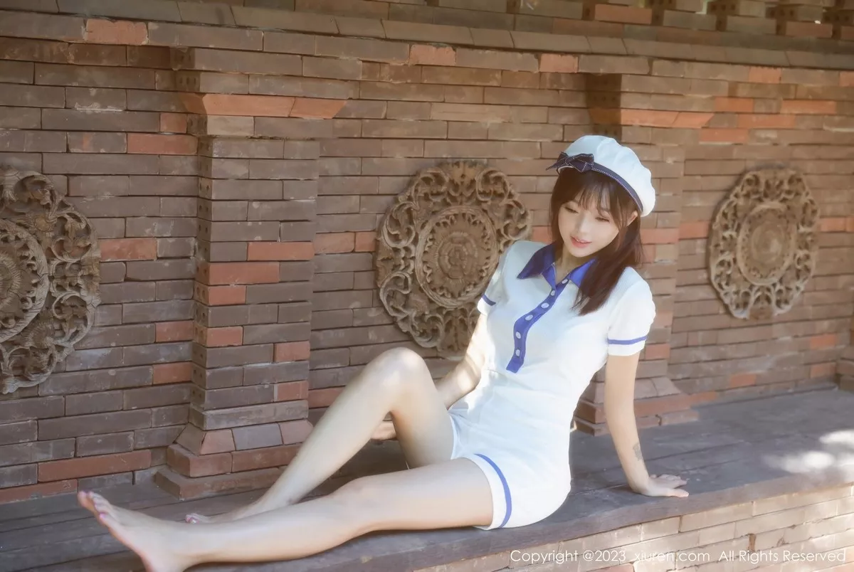 秀人集.com_[XiuRen秀人网]No.6686_模特佘贝拉bella泳池性感白色海军服半脱秀完美身材诱惑写真67P