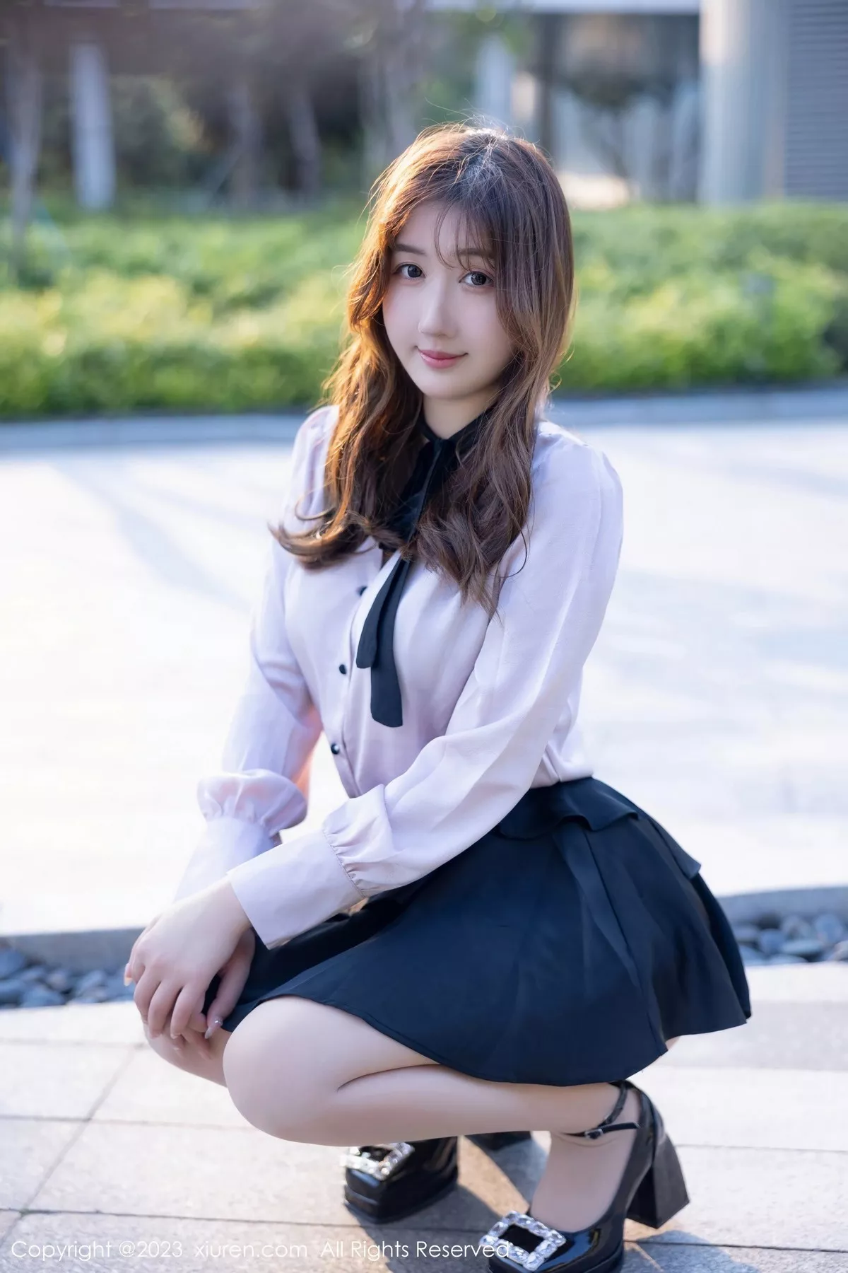 秀人集.com_[XiuRen秀人网]No.6721_模特江真真淡粉色T恤配黑短裙露性感黑色轻透内衣完美诱惑写真80P