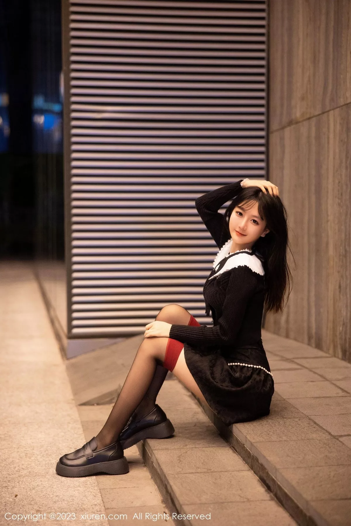 秀人集.com_[XiuRen秀人网]No.6724_模特幼幼喝酒主题性感黑色情趣服配黑丝袜秀完美身材诱惑写真80P