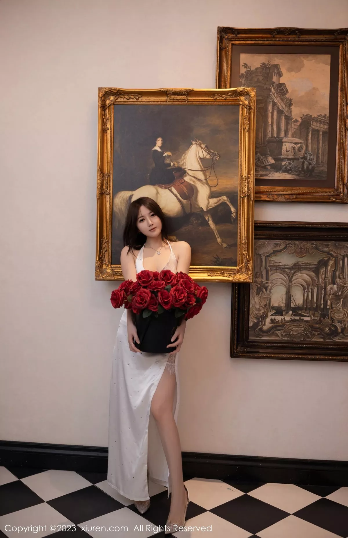 秀人集.com_[XiuRen秀人网]No.6732_模特鱼子酱Fish性感白色连衣裙配原色丝袜秀曼妙身姿诱惑写真80P