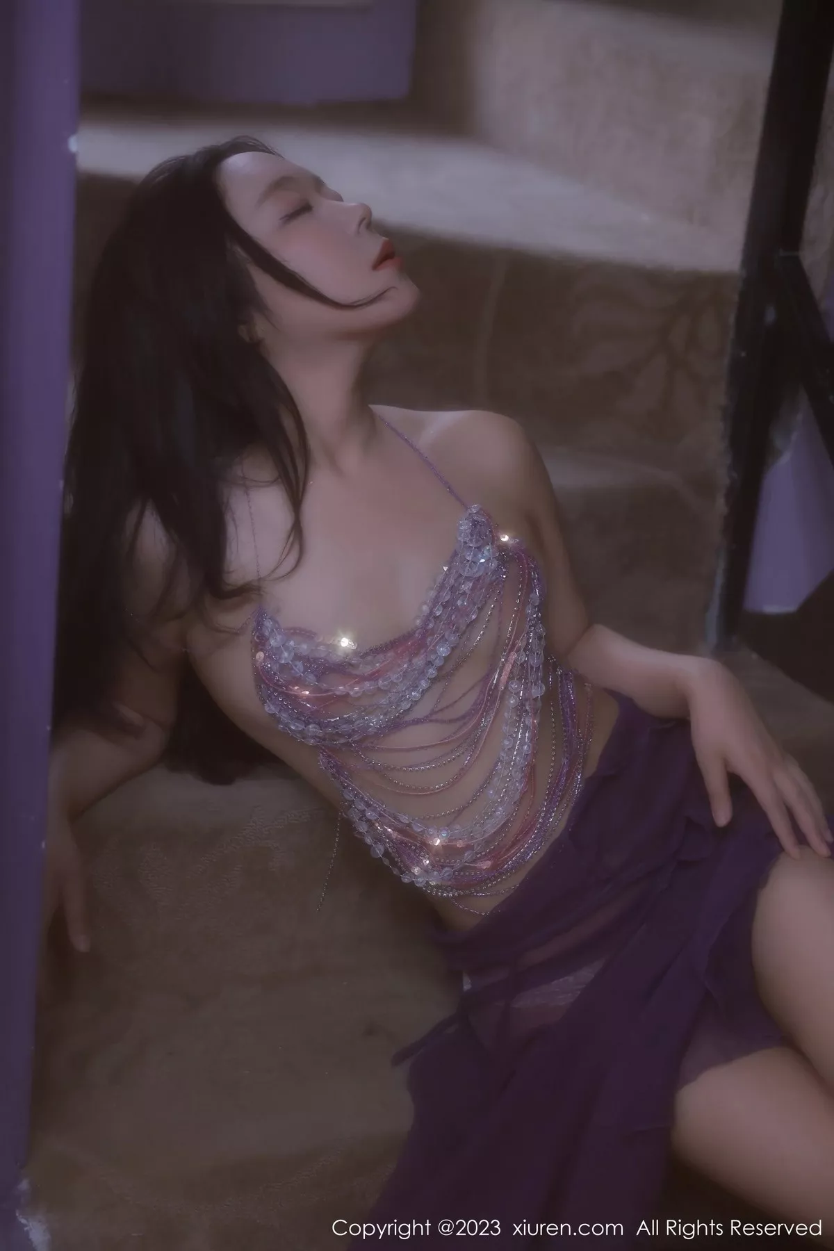 秀人集.com_[XiuRen秀人网]No.6601_模特露露luncy性感紫色轻透情趣服饰秀惹火身材撩人诱惑写真80P