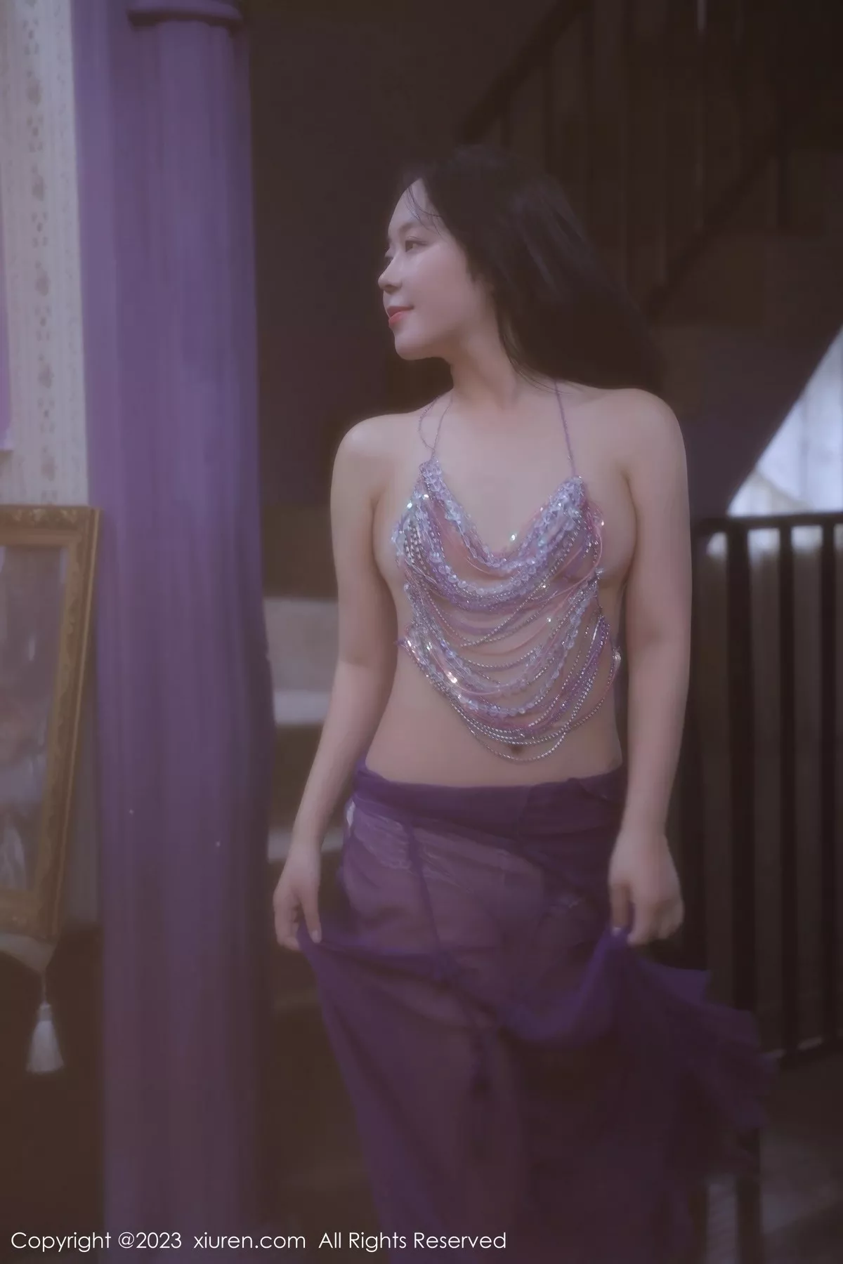 秀人集.com_[XiuRen秀人网]No.6601_模特露露luncy性感紫色轻透情趣服饰秀惹火身材撩人诱惑写真80P
