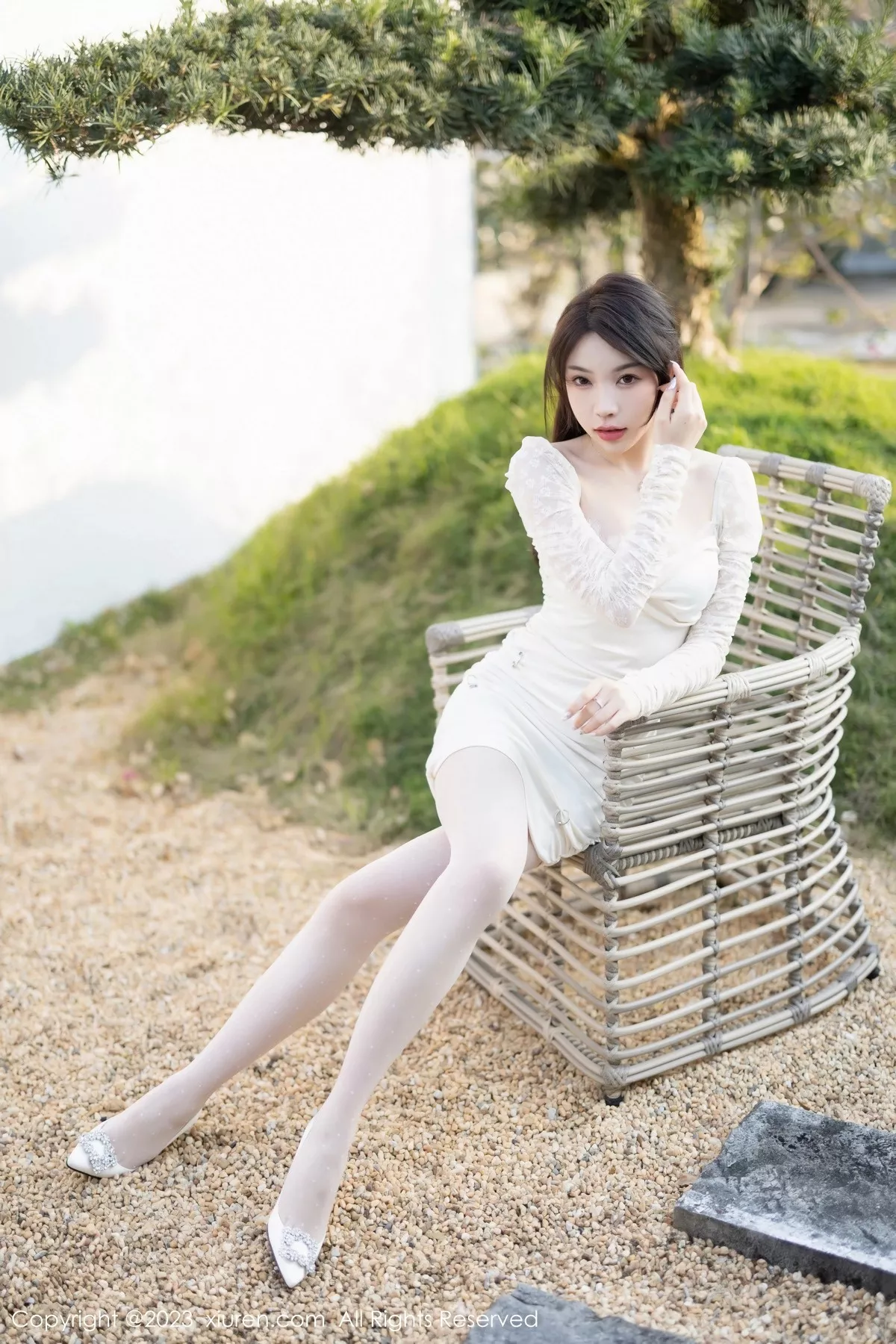 秀人集.com_[XiuRen秀人网]No.6616_女神徐莉芝白色连身裙+黑色轻透薄纱连体衣秀曼妙身姿诱惑写真87P