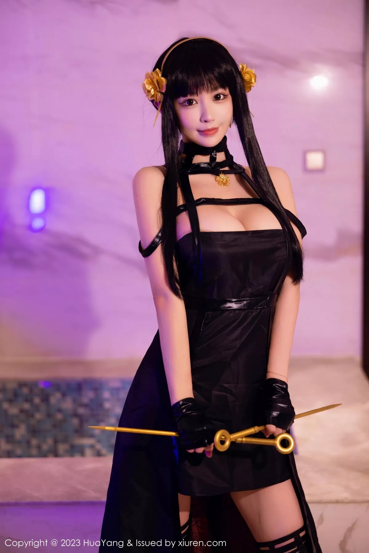 秀人集.com_[HuaYang花漾]Vol.534_女神朱可儿Flora性感黑色连衣裙配超薄黑丝秀丰满身材诱惑写真75P