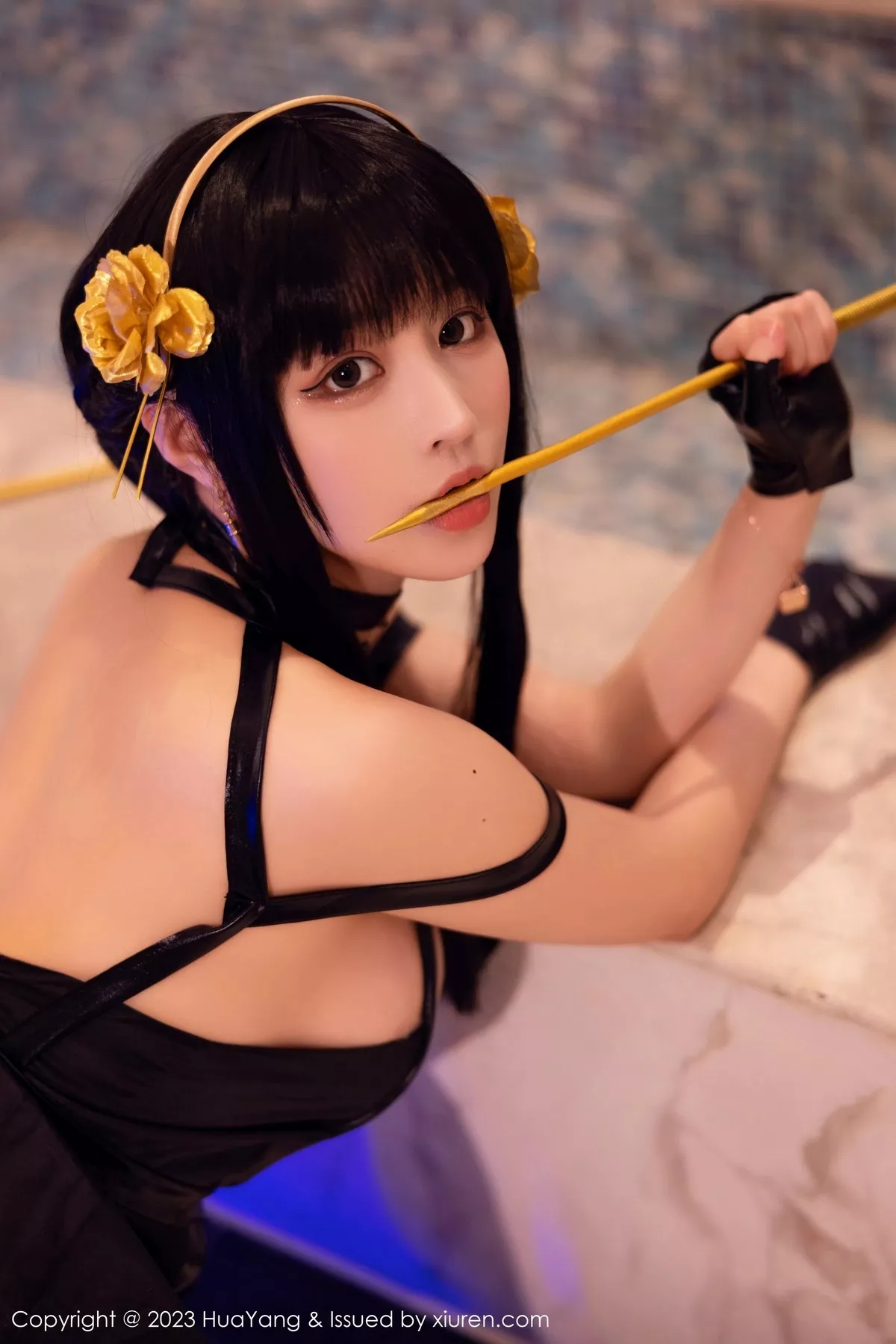 秀人集.com_[HuaYang花漾]Vol.534_女神朱可儿Flora性感黑色连衣裙配超薄黑丝秀丰满身材诱惑写真75P