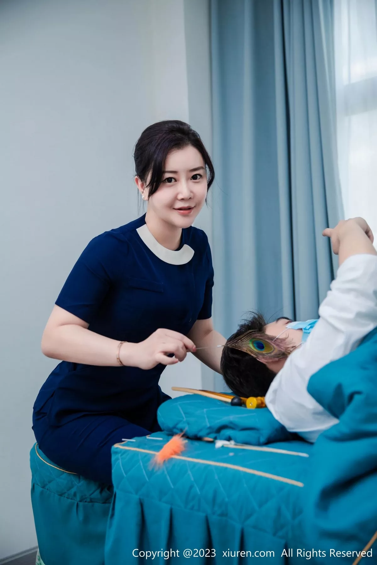 秀人集.com_[XiuRen秀人网]No.6878_模特王婉悠Queen性感技师装扮脱制服露轻透薄纱内衣诱惑写真74P