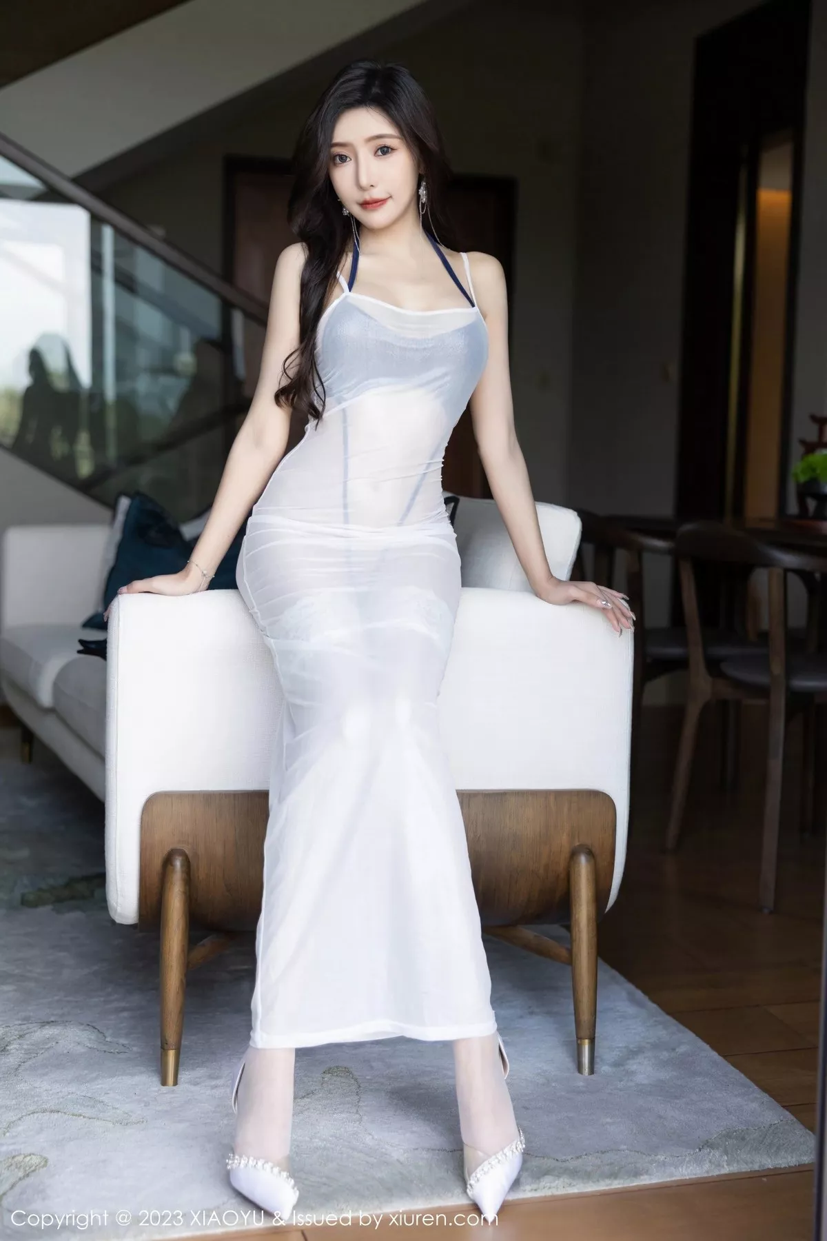 秀人集.com_[XiaoYu画语界]Vol.1052_女神王馨瑶yanni白色轻透连衣裙露情趣内衣秀惹火身材诱惑写真97P