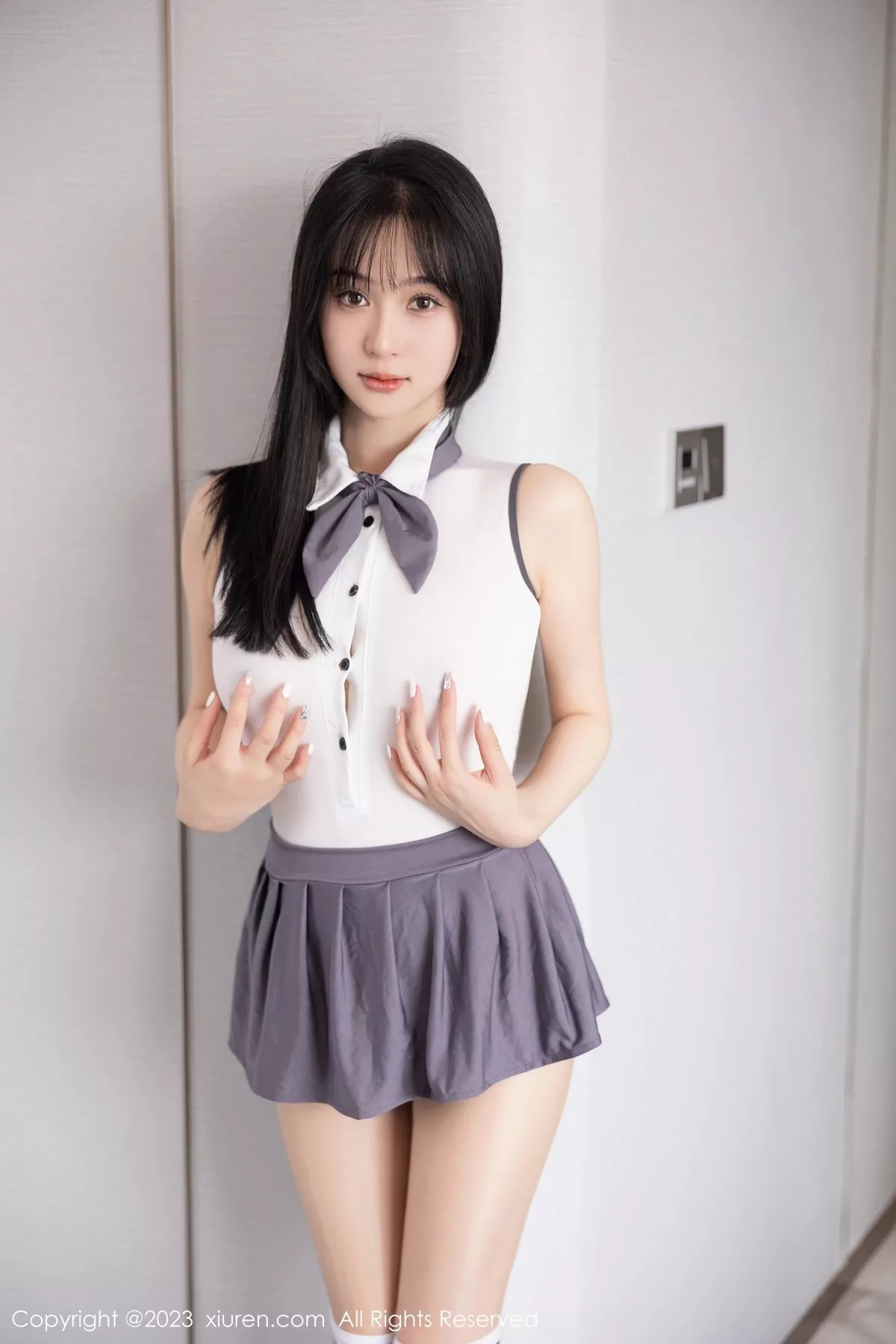 秀人集.com_[XiuRen秀人网]No.6818_模特柚琪Rich性感白色轻透高叉连体衣配超薄肉丝惹火诱惑写真98P