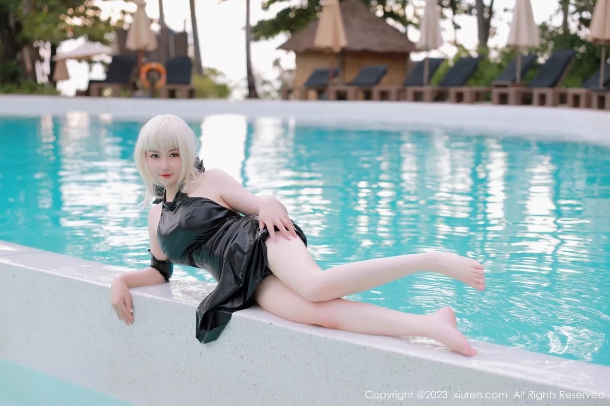 秀人集.com_[XiuRen秀人网]No.6984_模特养乐多DoDo性感黑色Cosplay装扮秀丰满身材惹火诱惑写真75P