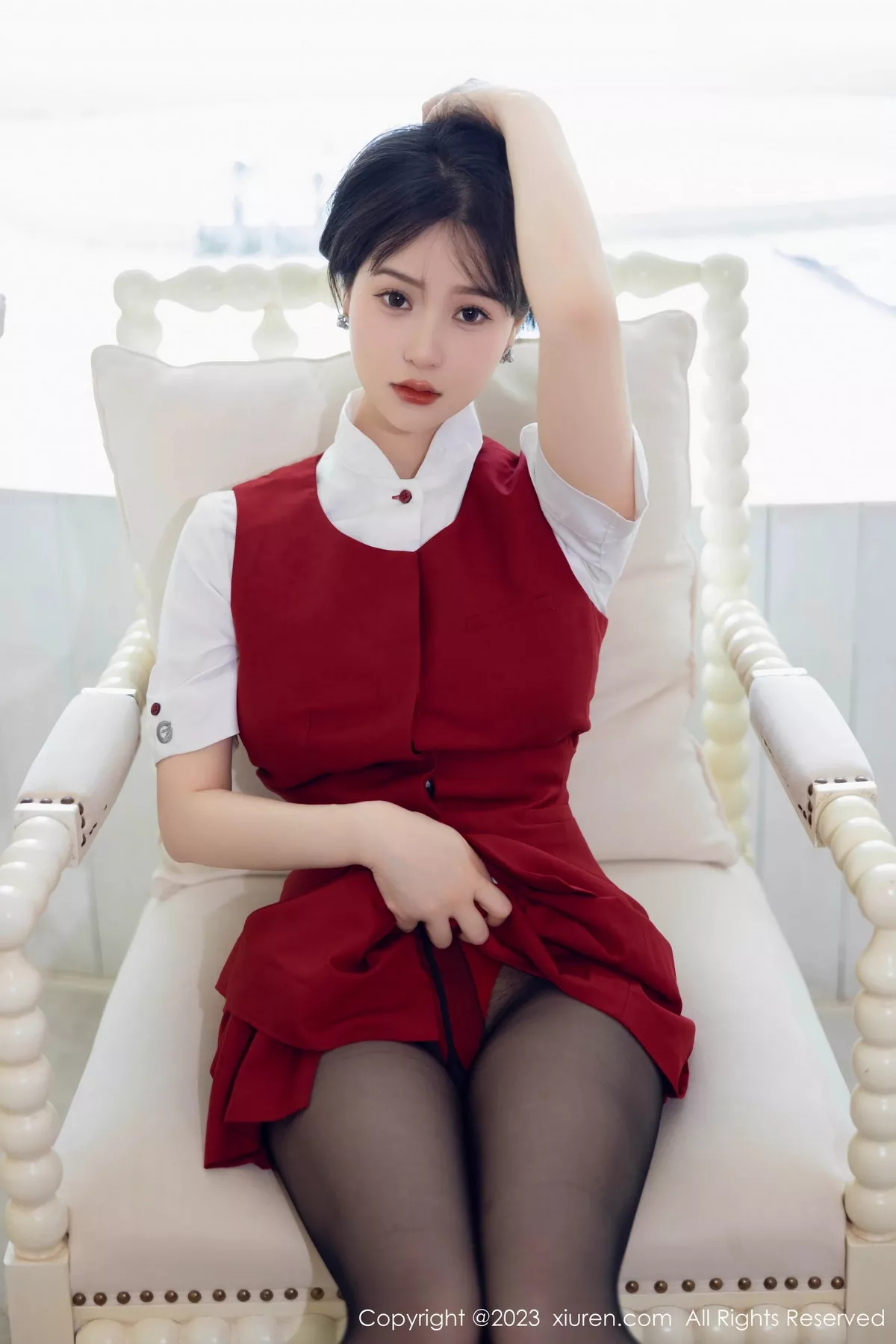 秀人集.com_[XiuRen秀人网]No.7037_模特柚琪Rich私房半脱露红色内衣配黑丝袜秀翘臀美腿诱惑写真92P