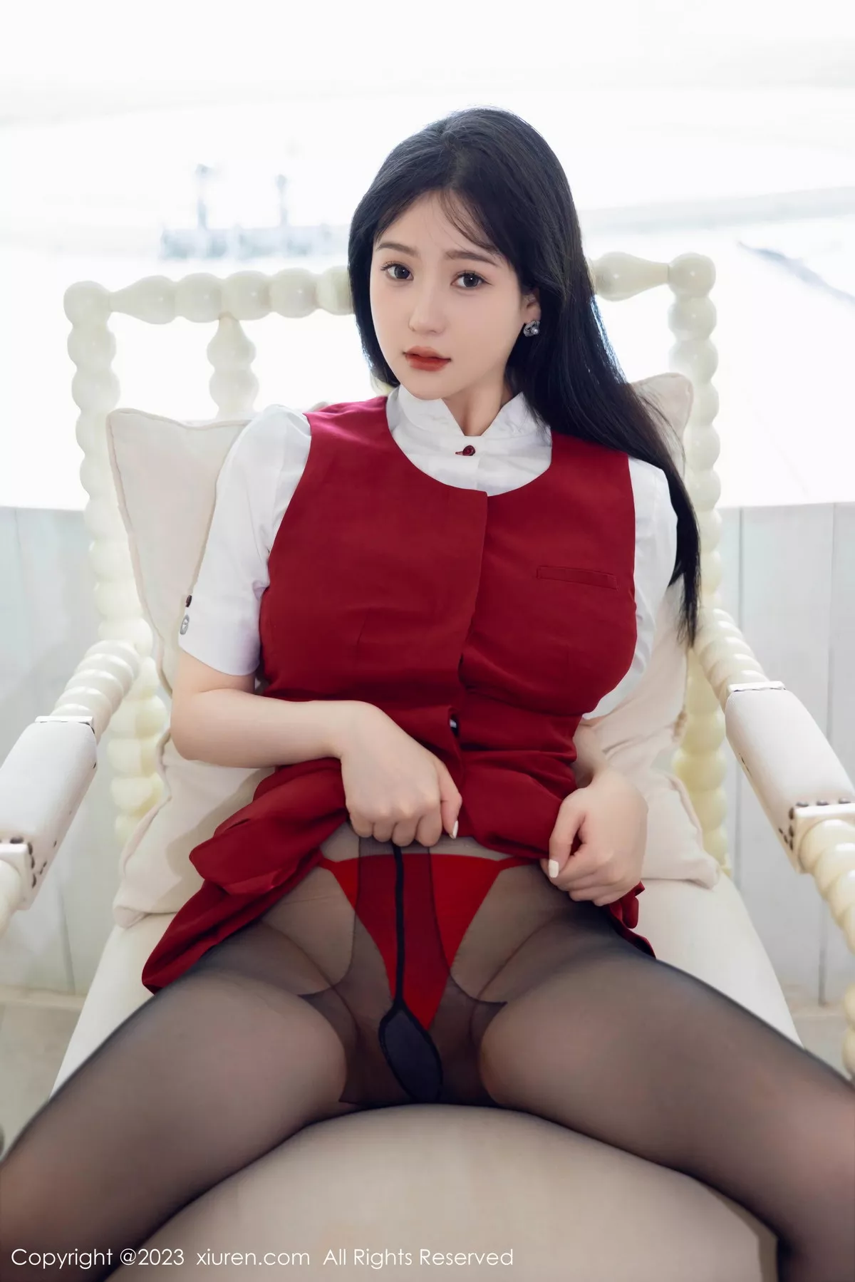 秀人集.com_[XiuRen秀人网]No.7037_模特柚琪Rich私房半脱露红色内衣配黑丝袜秀翘臀美腿诱惑写真92P