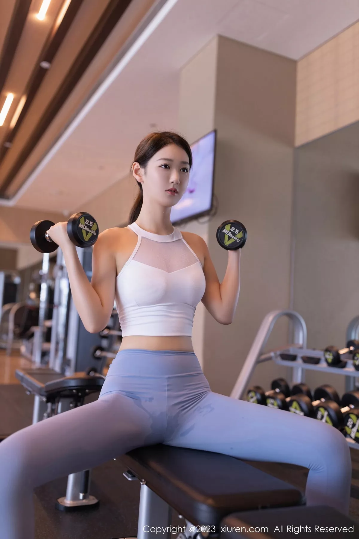 秀人集.com_[XiuRen秀人网]No.7197_模特唐安琪健身房场景性感紧身运动服秀曼妙身姿迷人诱惑写真80P