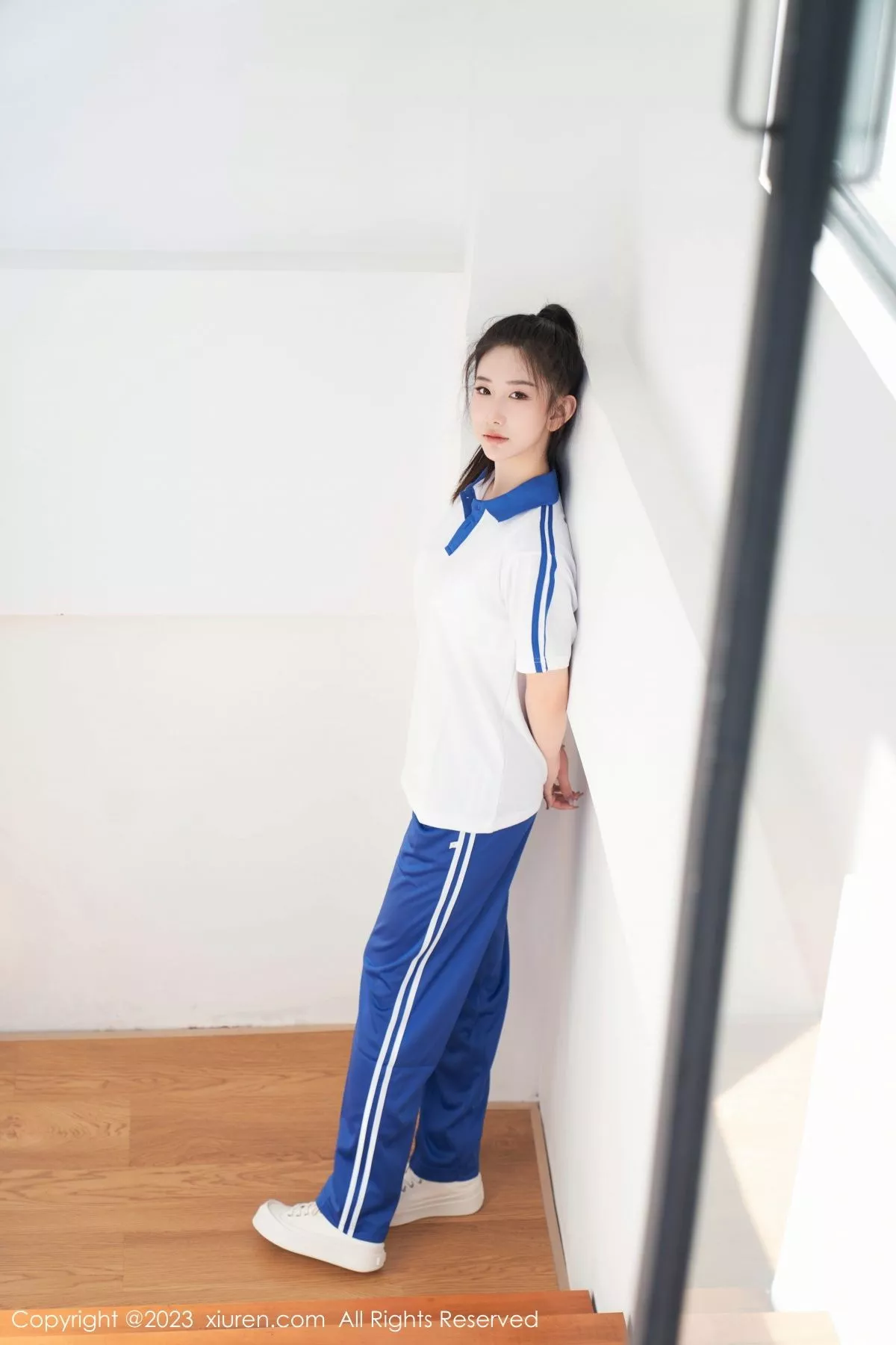 秀人集.com_[XiuRen秀人网]No.7110_模特沈青黛脱性感学生制服露白色蕾丝内衣秀完美身材诱惑写真107P