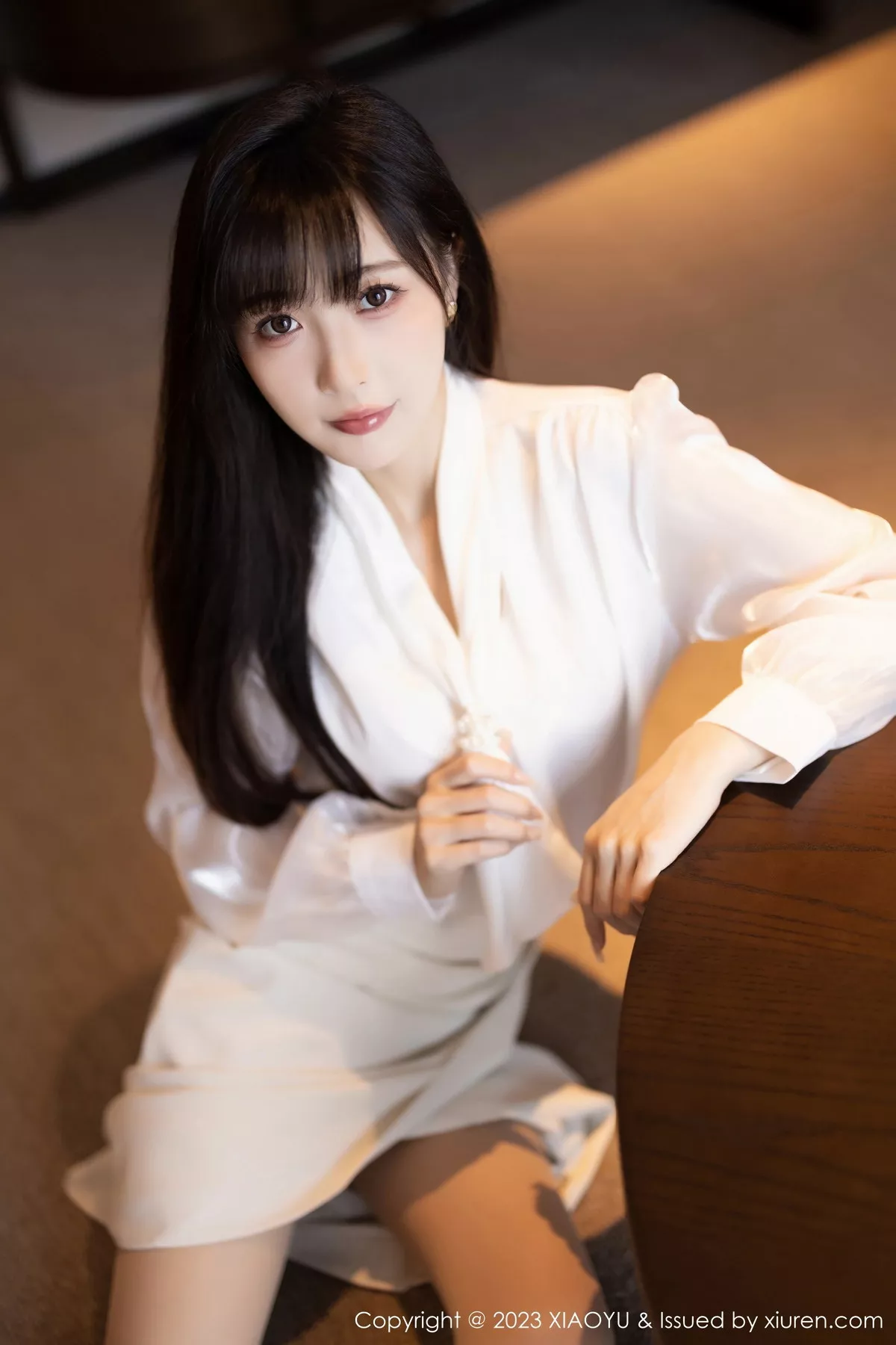 秀人集.com_[XiaoYu画语界]Vol.1088_模特林星阑性感白色连衣裙露浅色内衣配超薄肉丝妩媚迷人写真91P