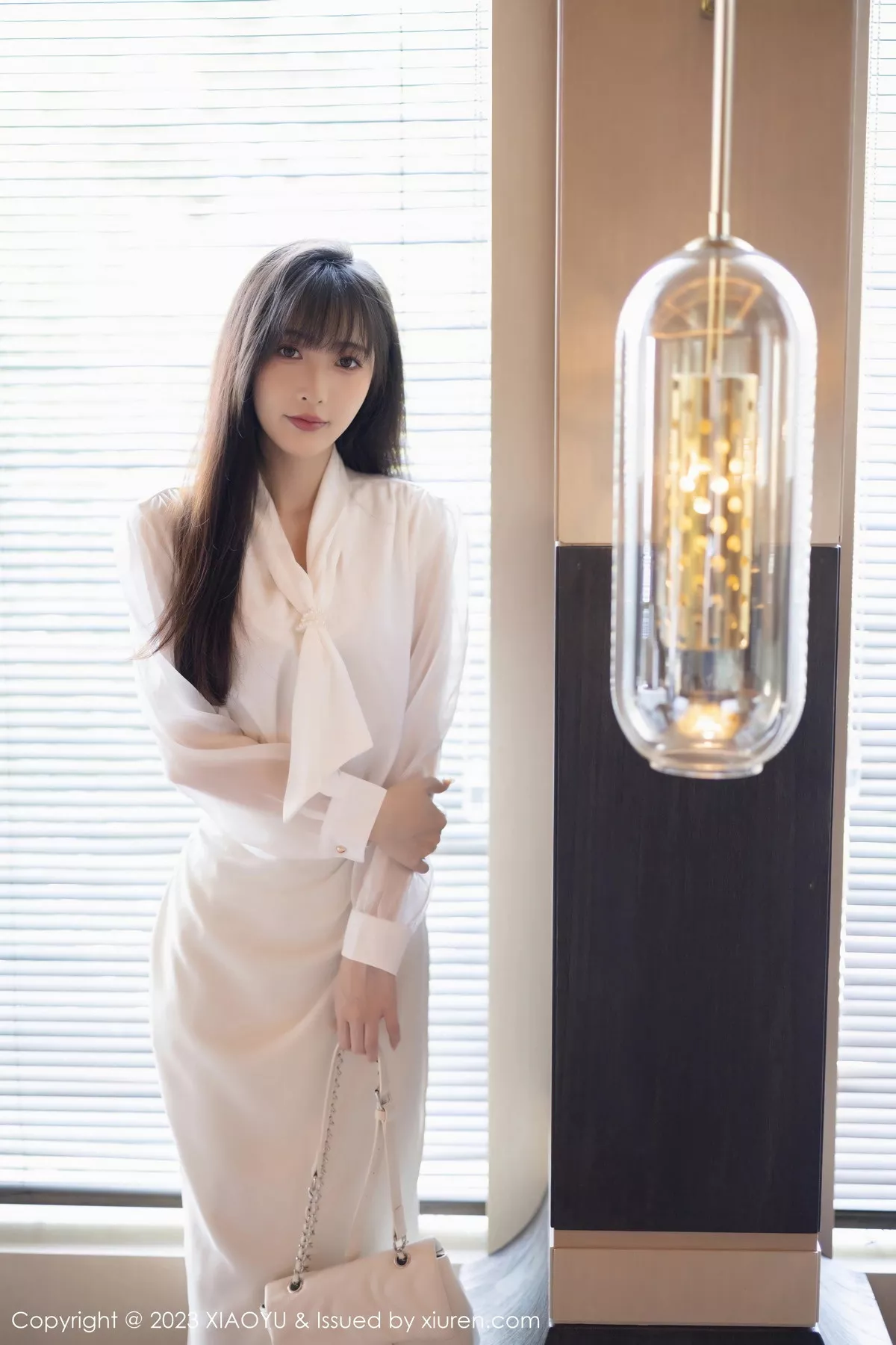 秀人集.com_[XiaoYu画语界]Vol.1088_模特林星阑性感白色连衣裙露浅色内衣配超薄肉丝妩媚迷人写真91P