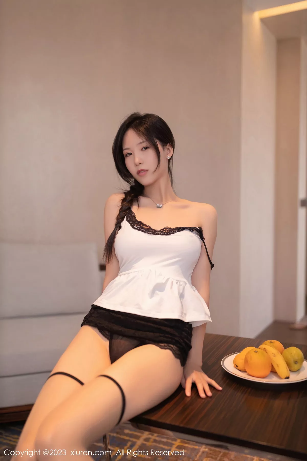 秀人集.com_[XiuRen秀人网]No.7240_模特利世性感白色吊带衣+黑色蕾丝情趣内衣秀曼妙身姿诱惑写真79P