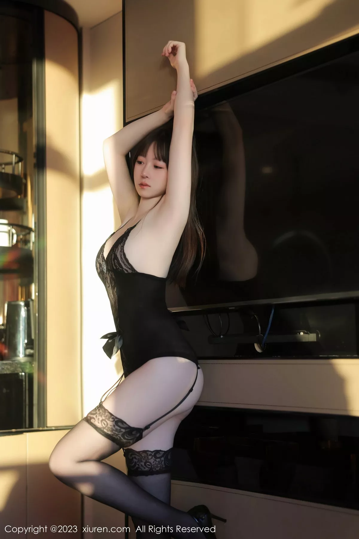 秀人集.com_[XiuRen秀人网]No.7250_模特林悠悠性感黑色蕾丝情趣服配黑丝吊袜秀惹火身材诱惑写真76P