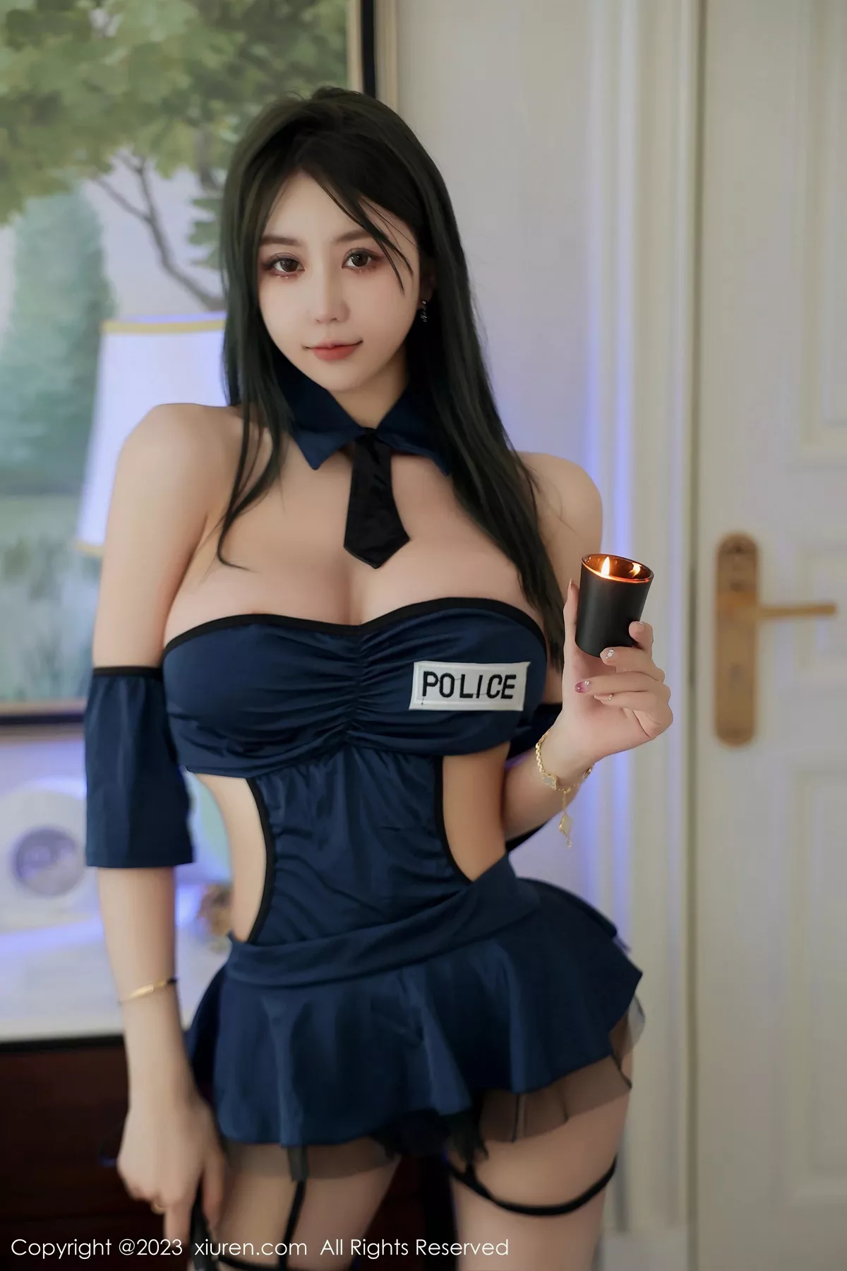 秀人集.com_[XiuRen秀人网]No.7261_模特tina_甜仔性感情趣警察制服配超薄肉丝秀凹凸身材诱惑写真66P