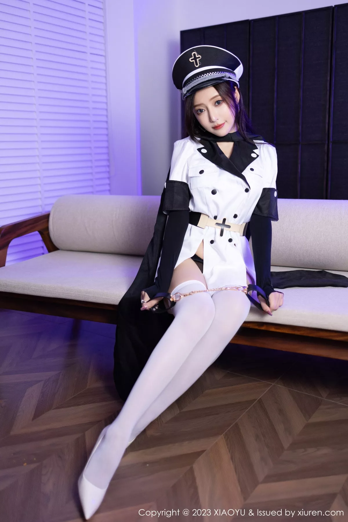 秀人集.com_[XiaoYu画语界]Vol.1103_女神王馨瑶yanni白色水手制服露性感黑色内衣配白丝袜诱惑写真81P