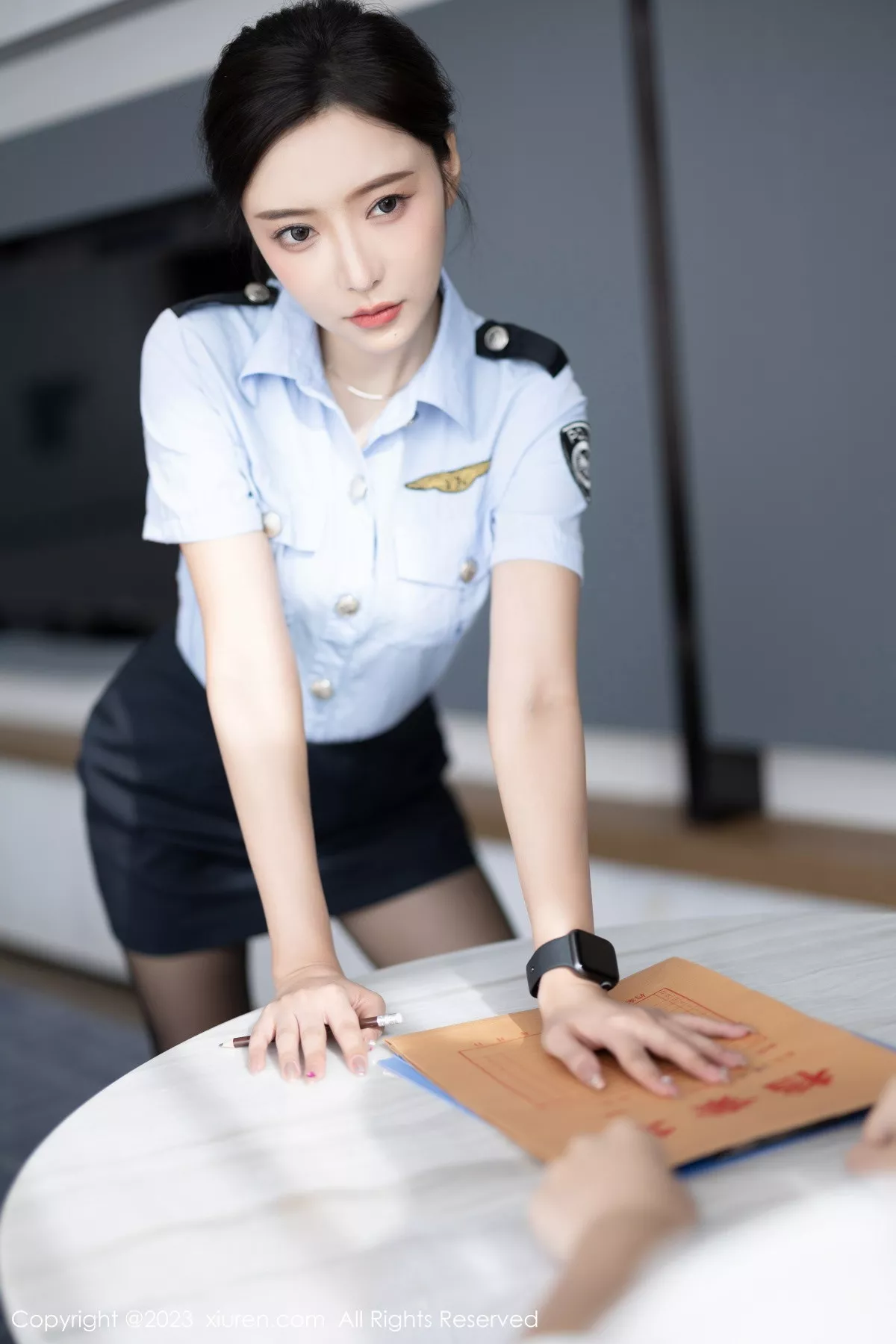 秀人集.com_[XiuRen秀人网]No.7340_女神王馨瑶yanni性感女警制服露黑色蕾丝内衣秀惹火身材诱惑写真82P