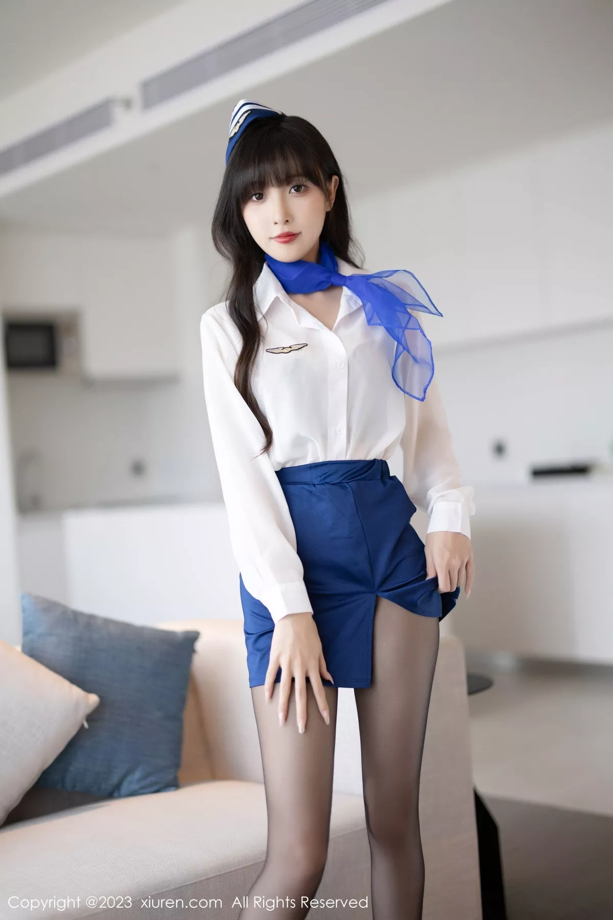 秀人集.com_[XiuRen秀人网]No.7347_模特林星阑空姐制服露蓝灰内衣配魅惑黑丝秀曼妙身姿诱惑写真83P