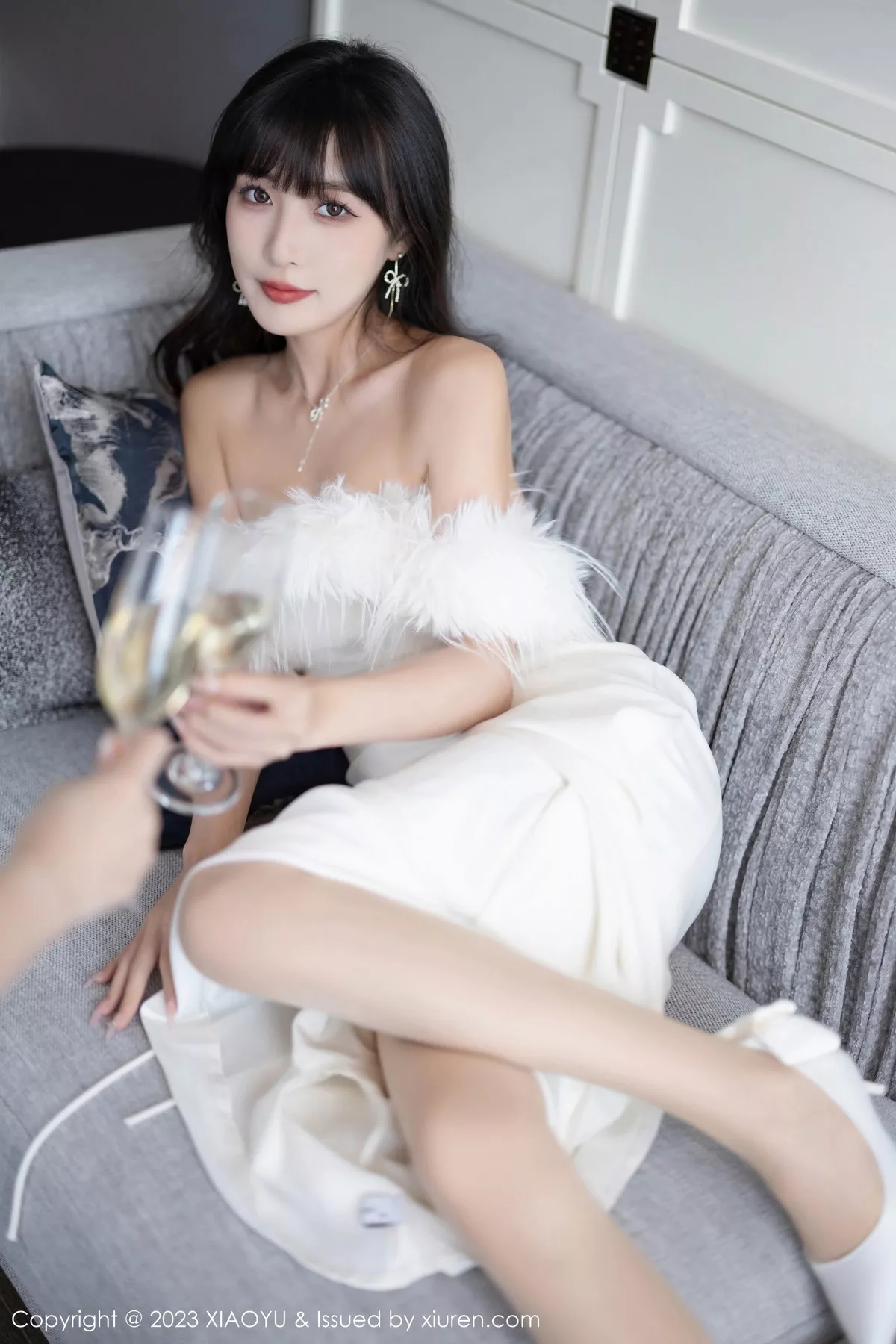 秀人集.com_[XiaoYu画语界]Vol.1120_模特林星阑白色蕾丝情趣内衣+露肩连衣裙秀曼妙身姿诱惑写真102P