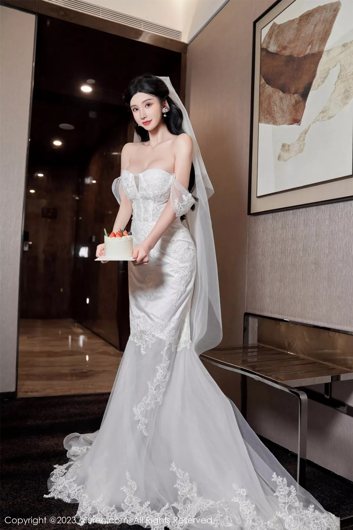 秀人集.com_[XiuRen秀人网]No.7463_女神周于希Sally性感白色婚纱+白色蕾丝情趣服饰完美诱惑写真100P