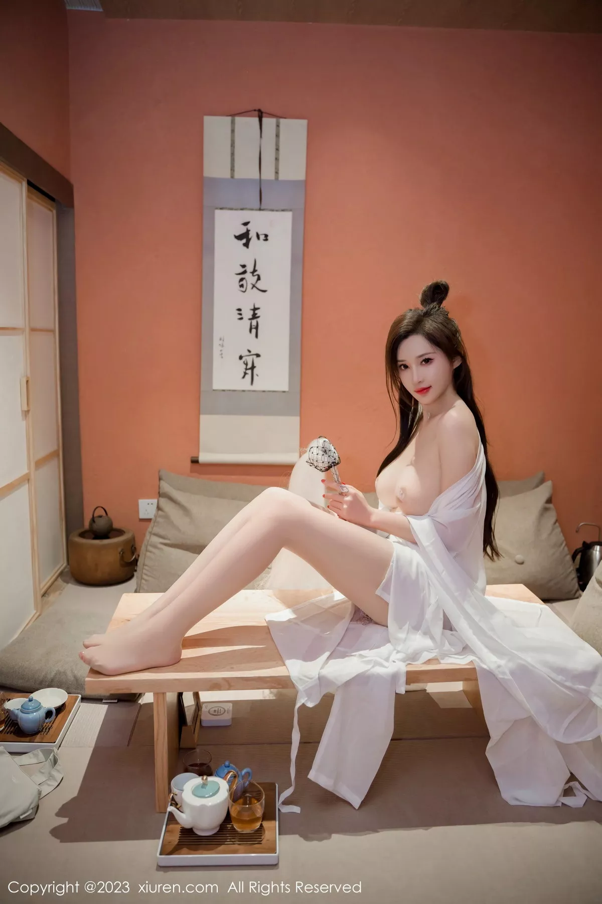 秀人集.com_[XiuRen秀人网]No.7466_女神Carol周妍希仙姑造型白色道袍服配超薄肉丝秀美腿诱惑写真95P