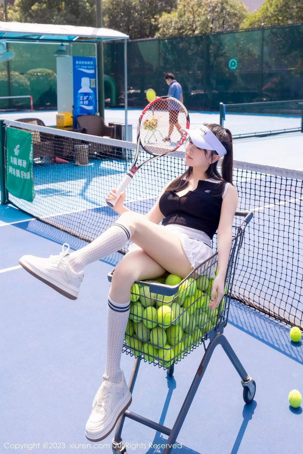 秀人集.com_[XiuRen秀人网]No.7467_模特豆瓣酱性感白色短裙网球运动服饰秀翘臀美腿撩人诱惑写真80P