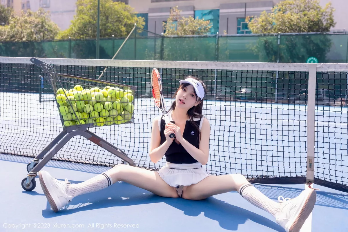秀人集.com_[XiuRen秀人网]No.7467_模特豆瓣酱性感白色短裙网球运动服饰秀翘臀美腿撩人诱惑写真80P