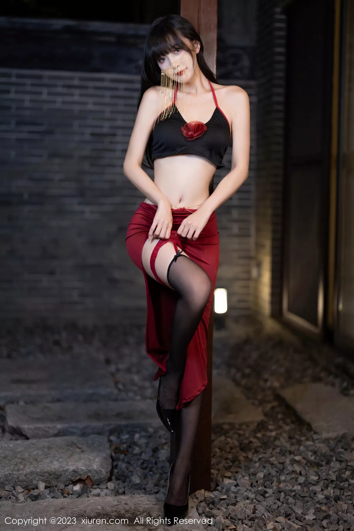 秀人集.com_[XiuRen秀人网]No.7529_模特林星阑私房浴室性感黑色内衣配黑丝吊袜秀曼妙身姿诱惑写真82P