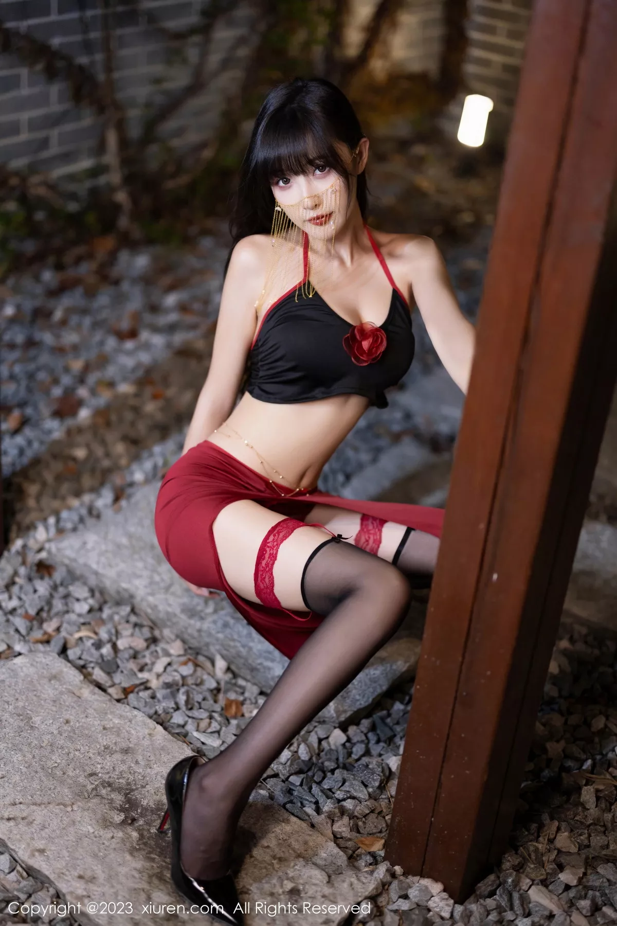 秀人集.com_[XiuRen秀人网]No.7529_模特林星阑私房浴室性感黑色内衣配黑丝吊袜秀曼妙身姿诱惑写真82P