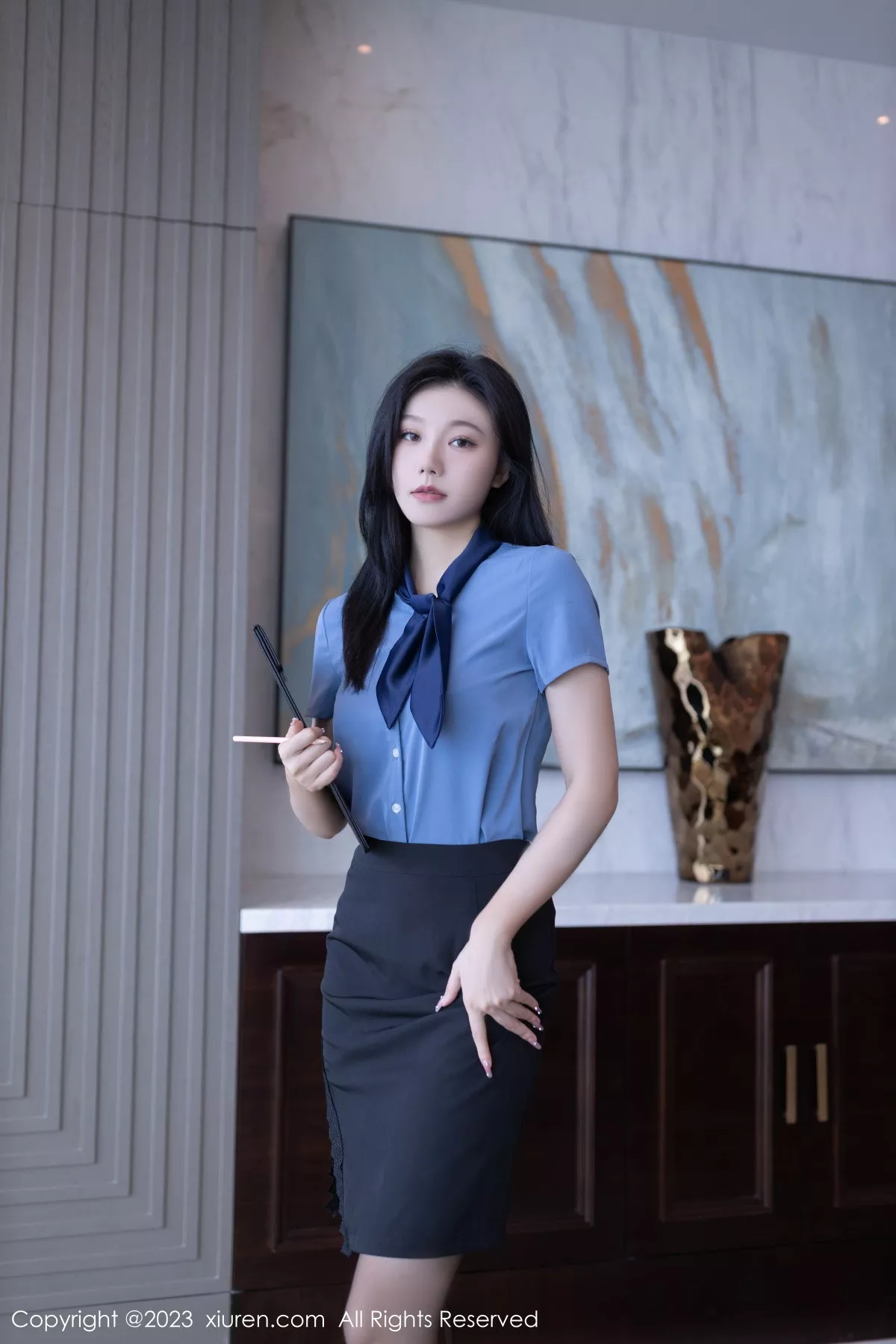 秀人集.com_[XiuRen秀人网]No.7409_模特安然anran职员OL装扮性感玫红色内衣配开档黑丝诱惑写真79P