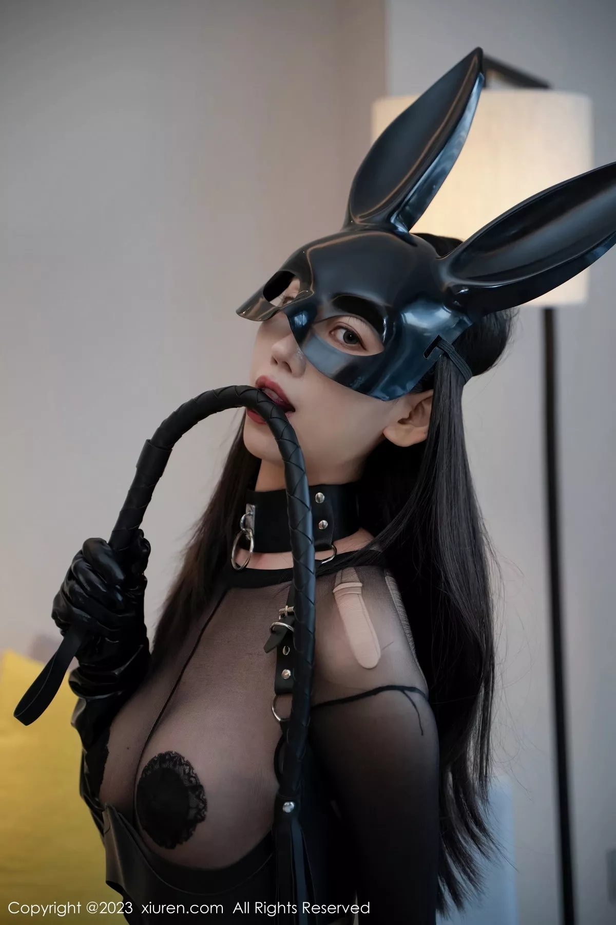 秀人集.com_[XiuRen秀人网]No.7618_模特章芃芃兔女郎装扮性感黑色网纱连体衣秀曼妙身姿诱惑写真91P