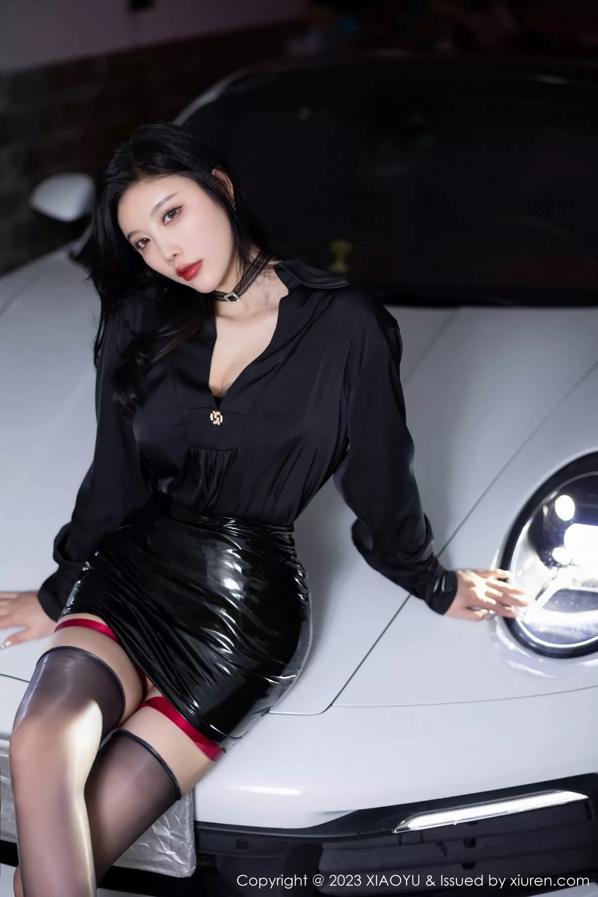 秀人集.com_[XiaoYu画语界]Vol.1148_女神杨晨晨Yome豪车主题黑色蕾丝情趣服饰秀丰腴身材诱惑写真83P