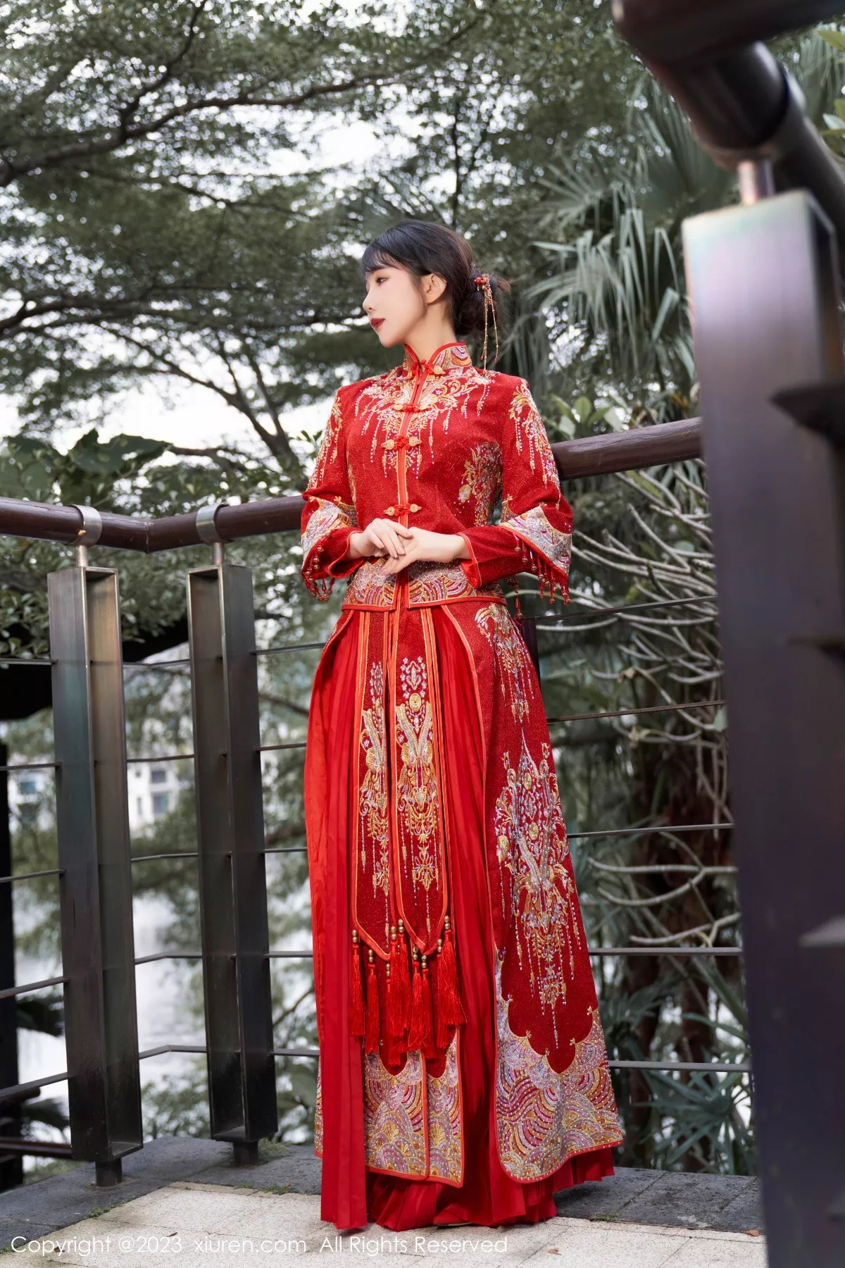 秀人集.com_[XiuRen秀人网]No.7729_模特波巧酱专属新娘主题性感红色蕾丝内衣配超薄肉丝诱惑写真90P