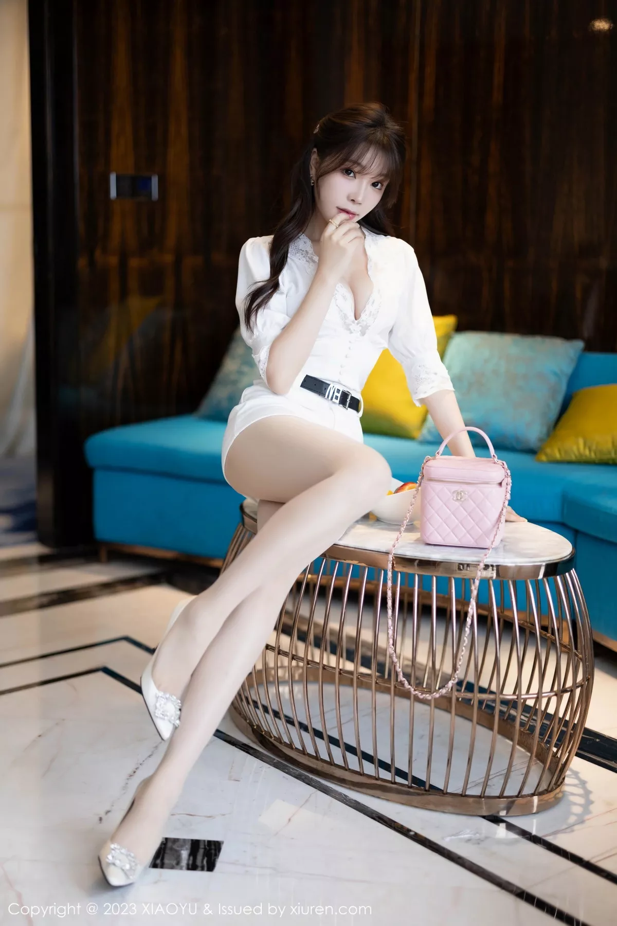 秀人集.com_[XiaoYu画语界]Vol.1158_女神徐莉芝性感连衣短裙+银白色高叉连体衣秀曼妙身姿诱惑写真83P