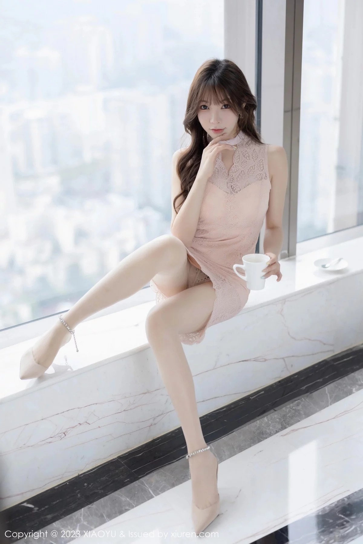 秀人集.com_[XiaoYu画语界]Vol.1162_女神徐莉芝Booty性感粉色连衣裙露粉色内衣秀曼妙身姿诱惑写真87P