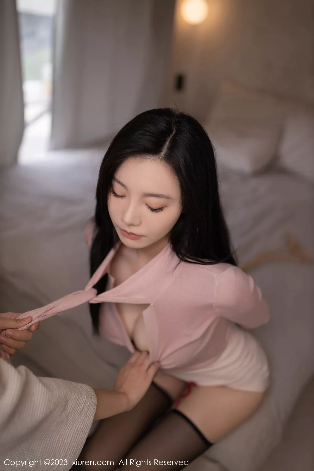 秀人集.com_[XiuRen秀人网]No.7695_模特安然anran性感黑色蕾丝内衣配黑丝袜情趣捆绑惹火诱惑写真80P