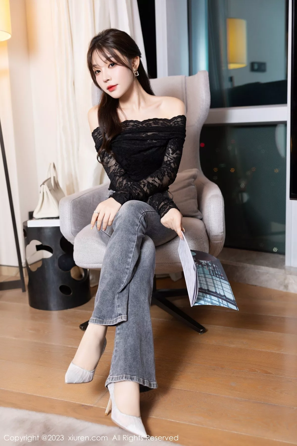 秀人集.com_[XiuRen秀人网]No.7717_女神徐莉芝Booty黑丝薄纱上衣配牛仔裤露超薄肉丝惹火诱惑写真92P