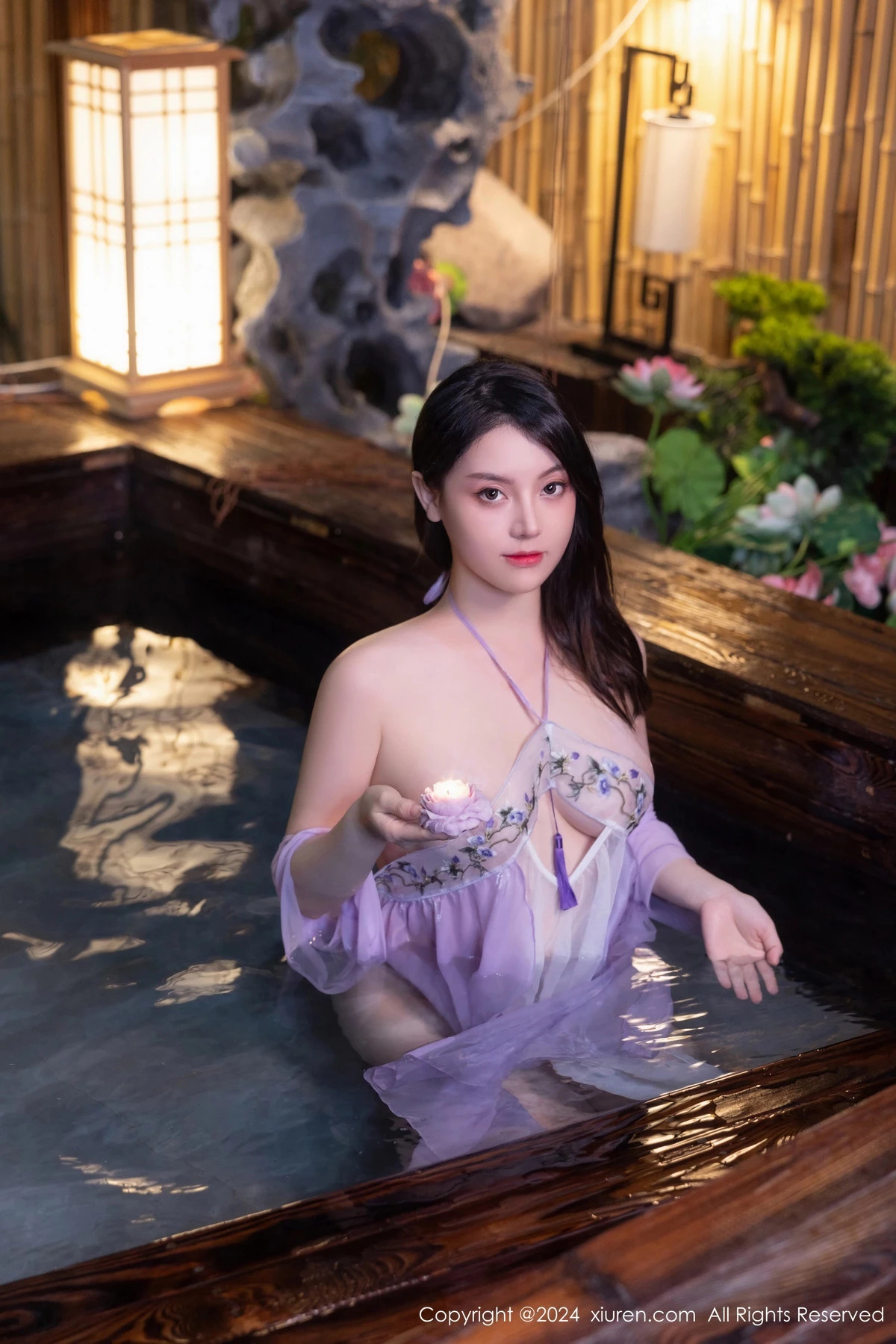 秀人集.com_[XiuRen秀人网]No.8059_模特豆瓣酱性感轻透紫色古装服饰透视秀惹火身材极致诱惑写真80P