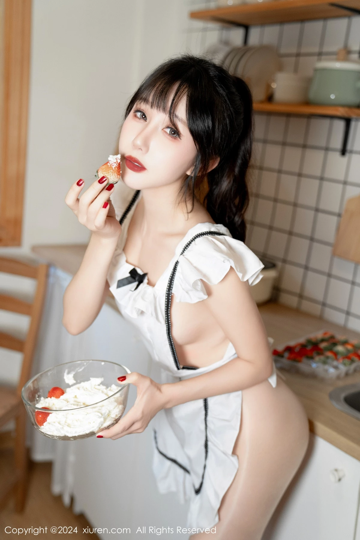 秀人集.com_[XiuRen秀人网]No.8004_模特波巧酱性感美艳小厨娘露超薄闪亮肉丝秀魔鬼身材诱惑写真75P