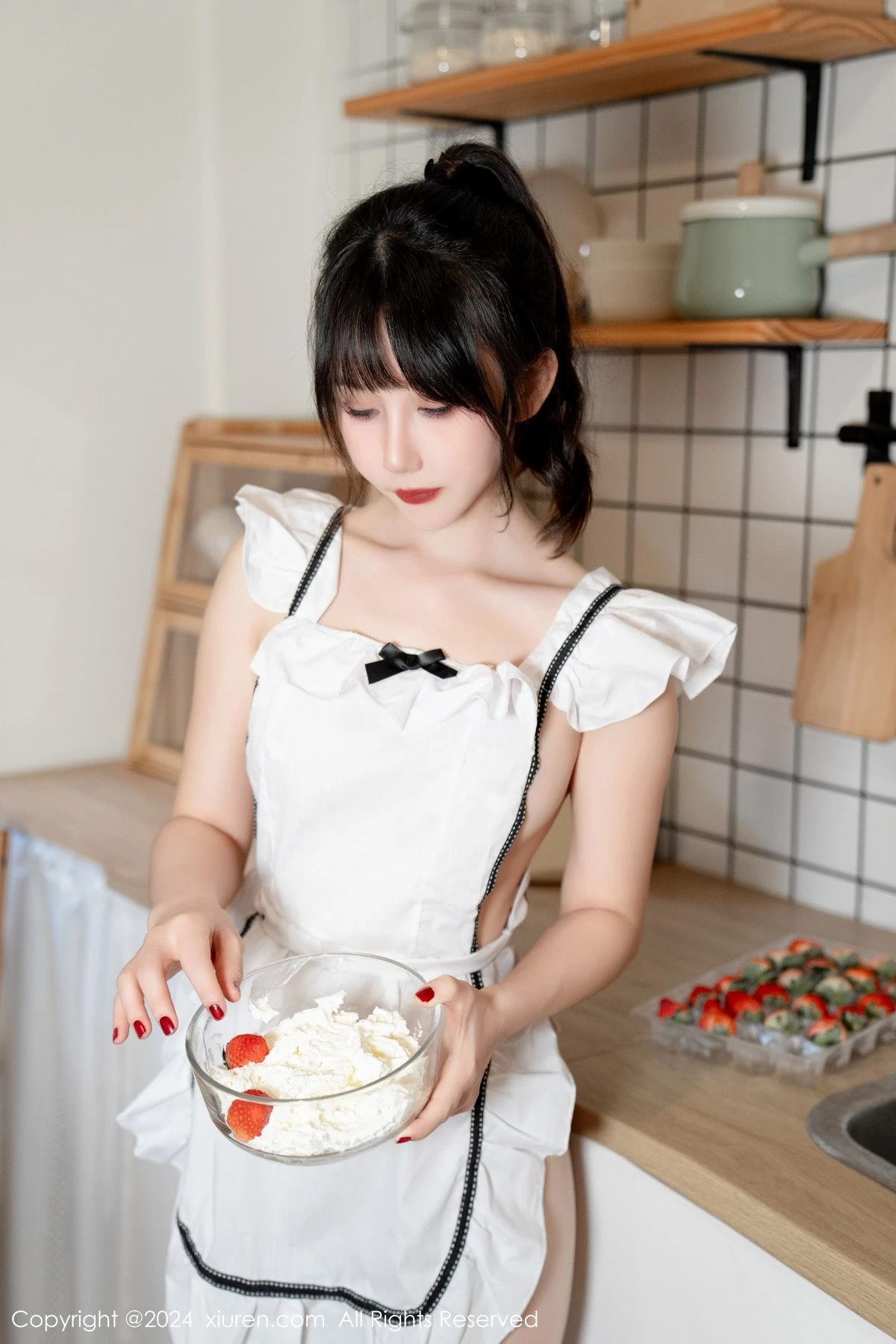 秀人集.com_[XiuRen秀人网]No.8004_模特波巧酱性感美艳小厨娘露超薄闪亮肉丝秀魔鬼身材诱惑写真75P