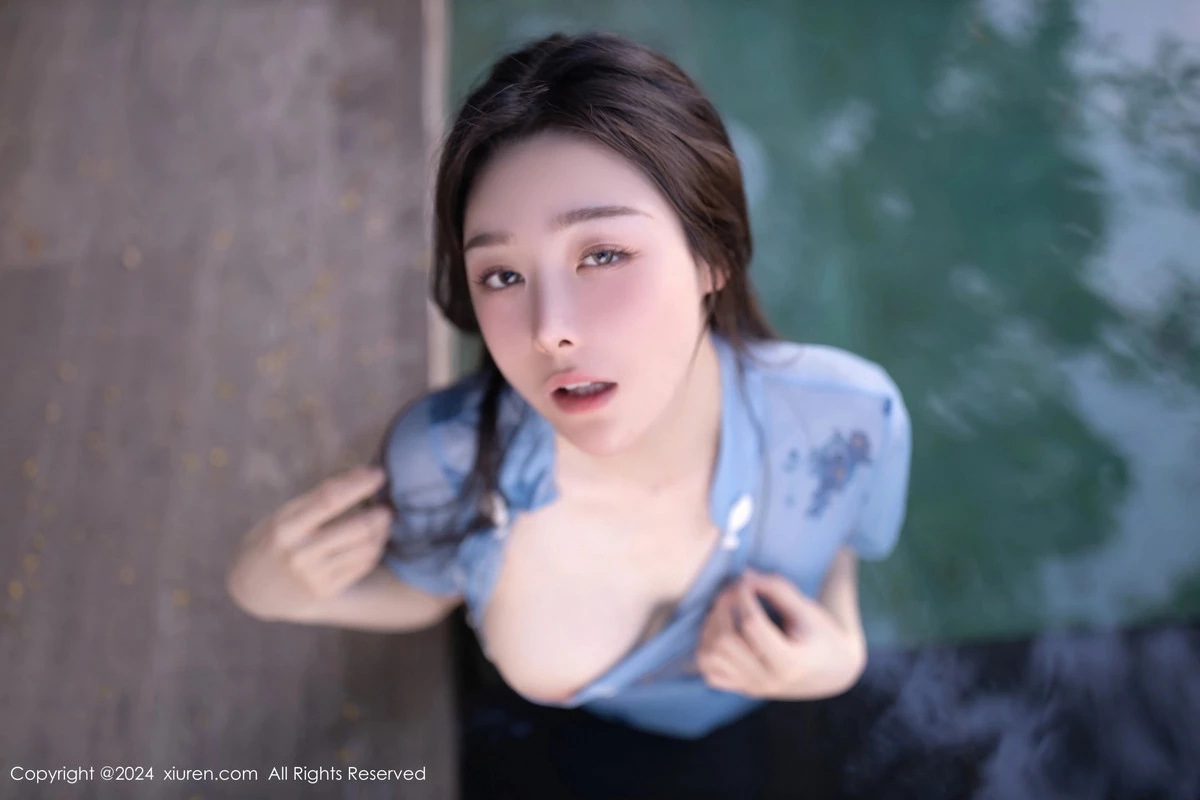 秀人集.com_[XiuRen秀人网]No.8157_模特小逗逗泳池性感灰色情趣旗袍配超薄丝袜秀曼妙身姿诱惑写真76P