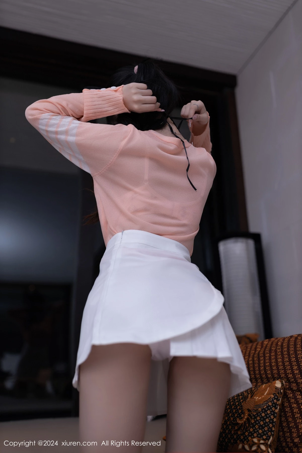 秀人集.com_[XiuRen秀人网]No.8138_模特幼幼粉色上衣配白短裙露性感浅花色内衣秀曼妙身姿诱惑写真80P